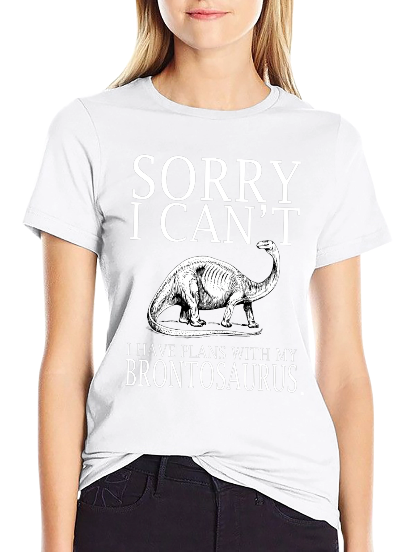 Sorry I Cant Brontosaurus T-Shirt
