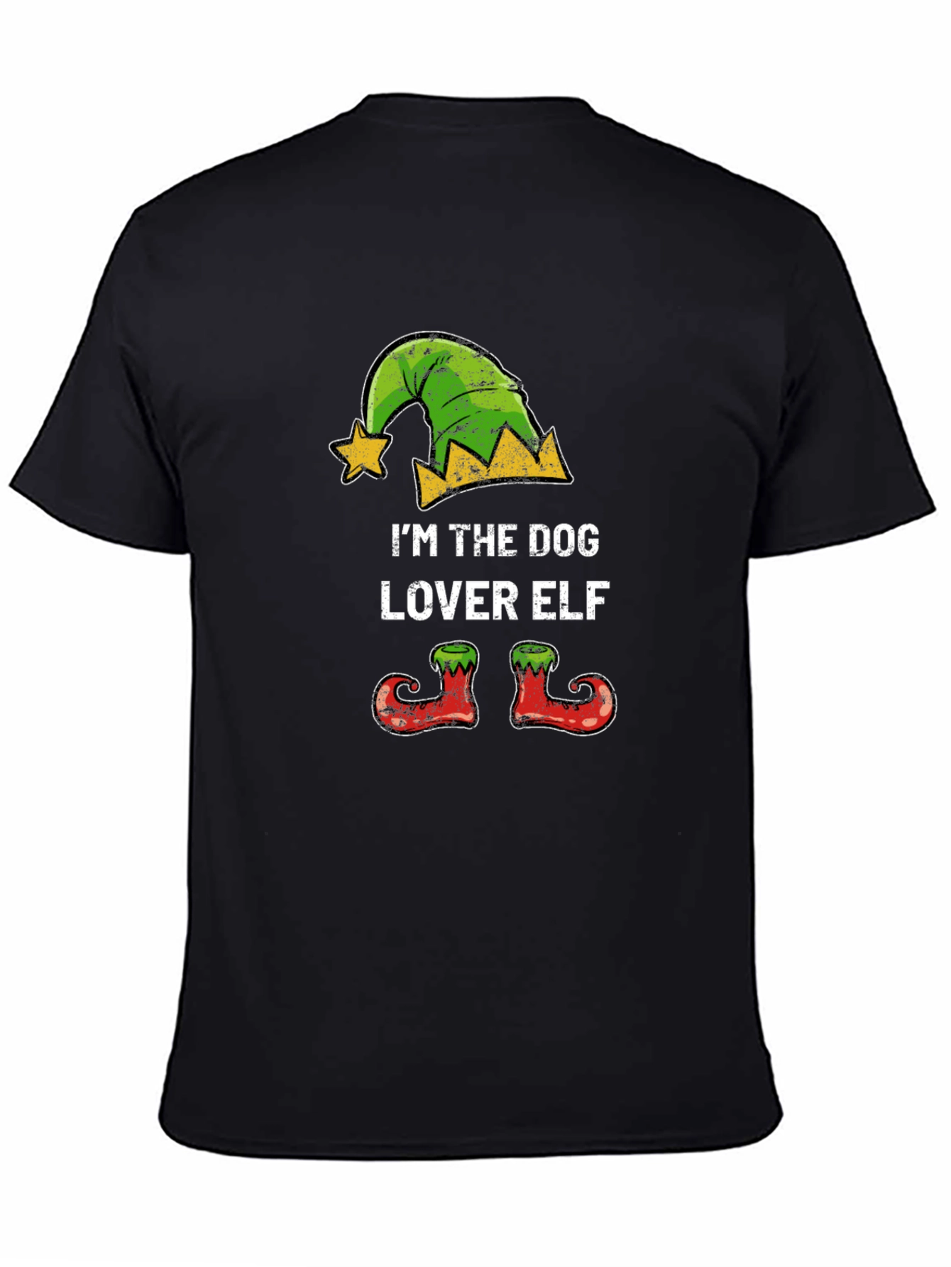 Dog Lover Elf Christmas T-Shirt