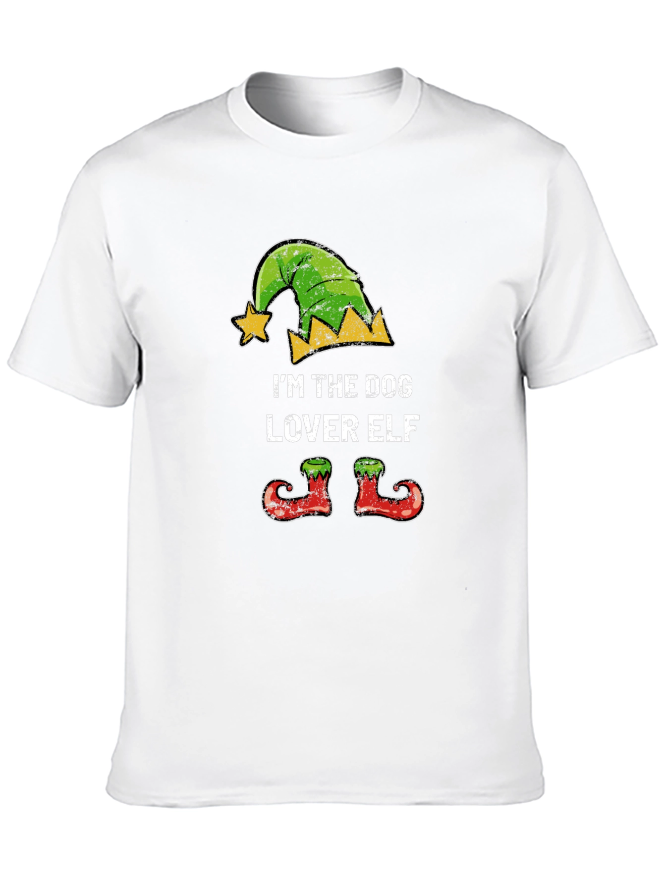 Dog Lover Elf Christmas T-Shirt