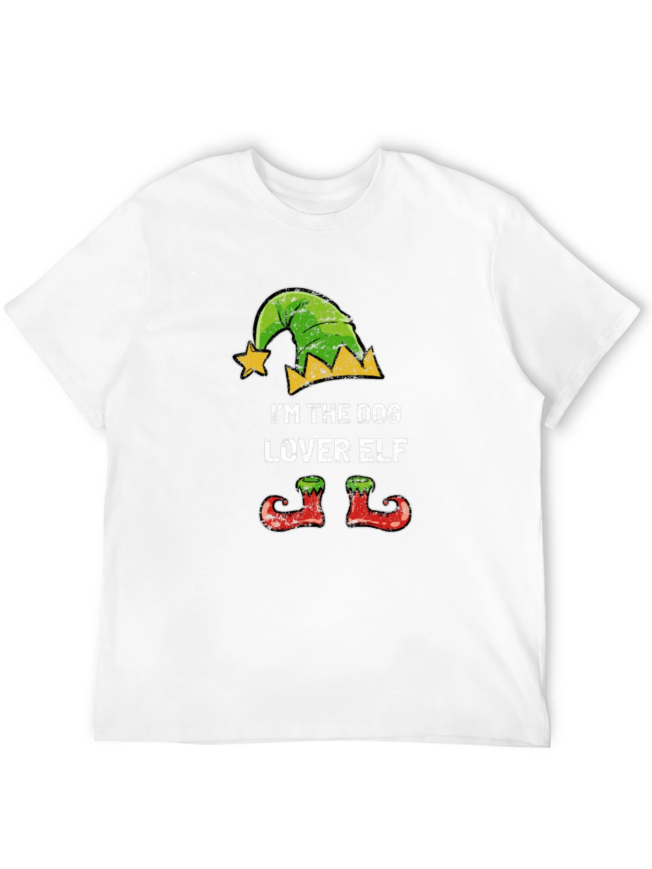 Dog Lover Elf Christmas T-Shirt