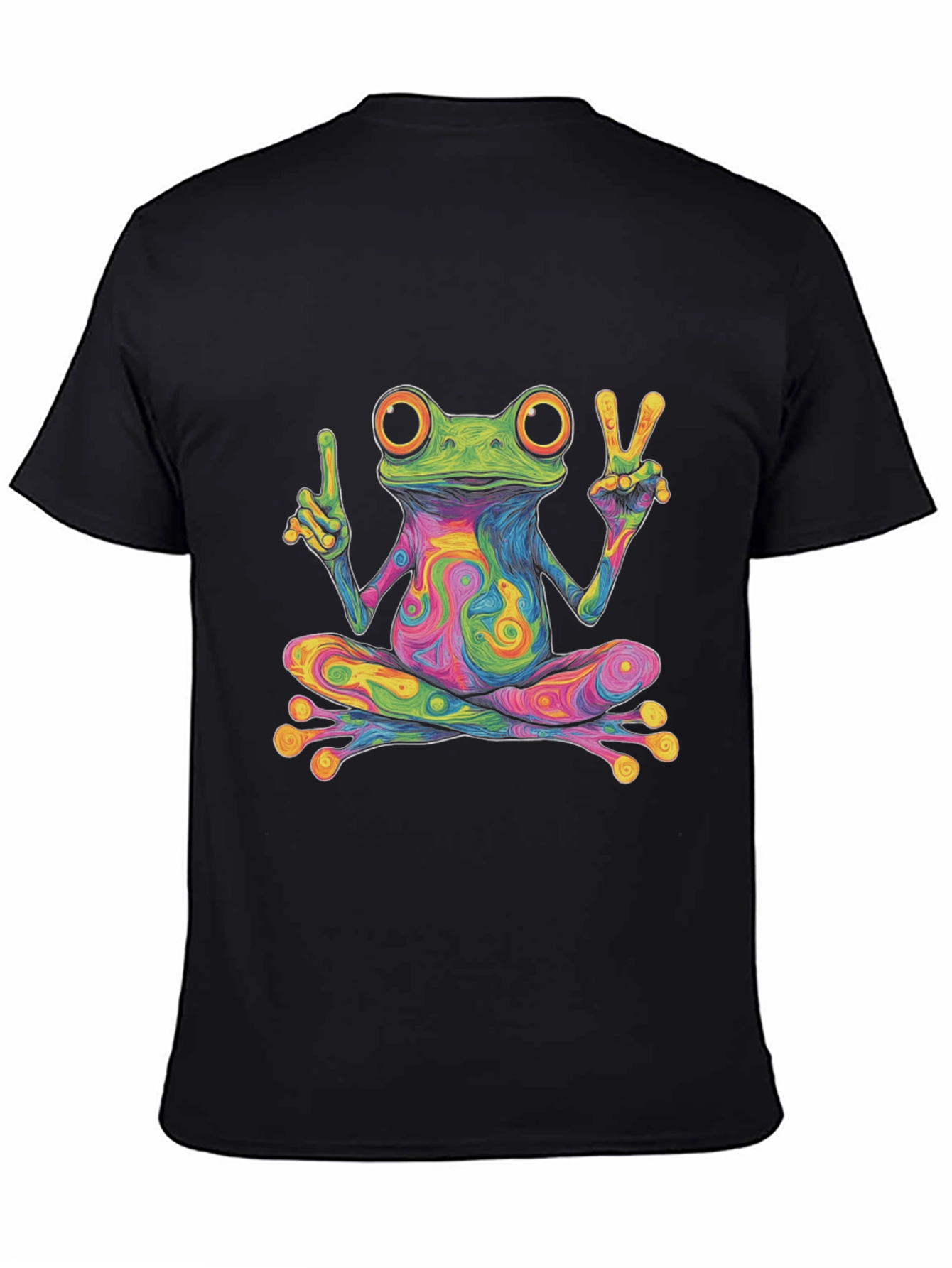 Psychedelic Frog T-Shirt - Peace & Love