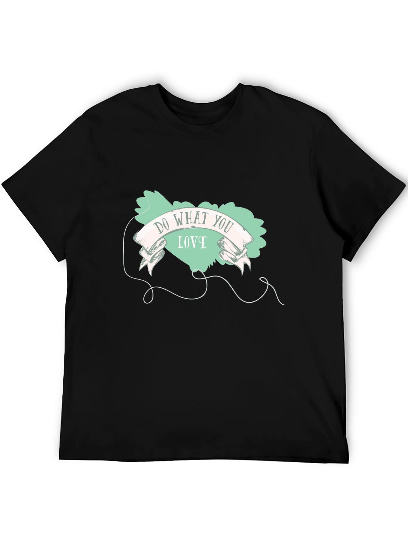 Do What You Love Black Graphic T-Shirt