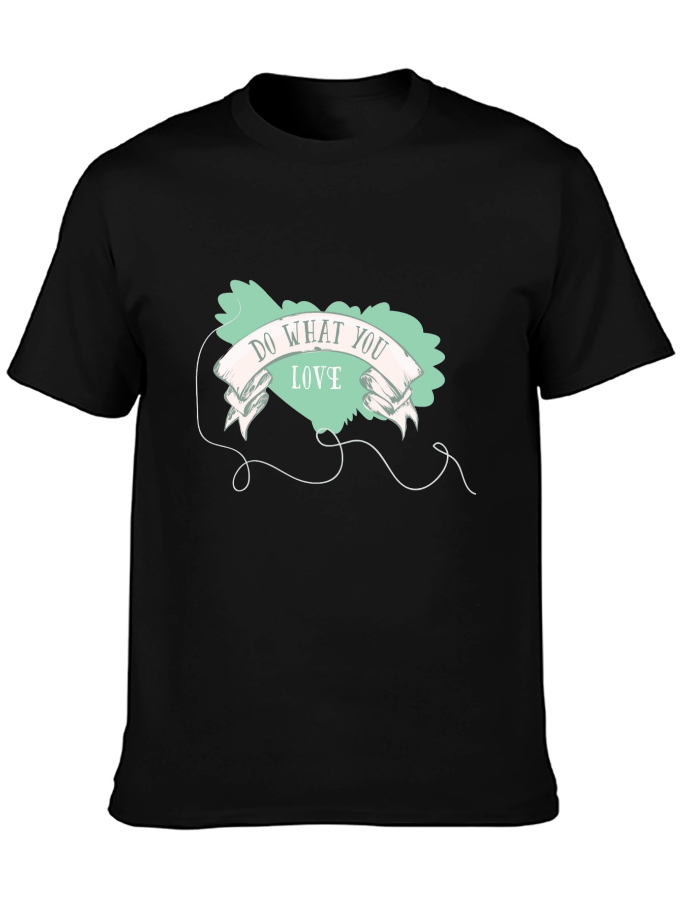 Do What You Love Black Graphic T-Shirt