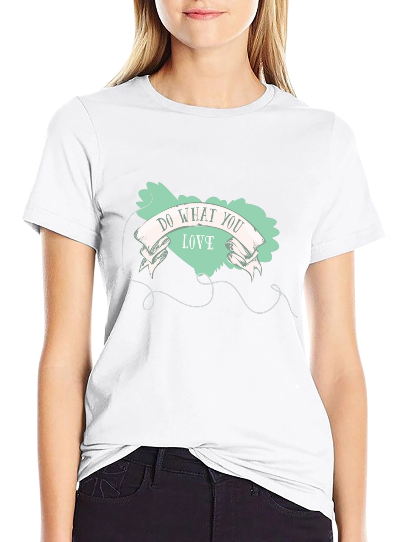Do What You Love Black Graphic T-Shirt