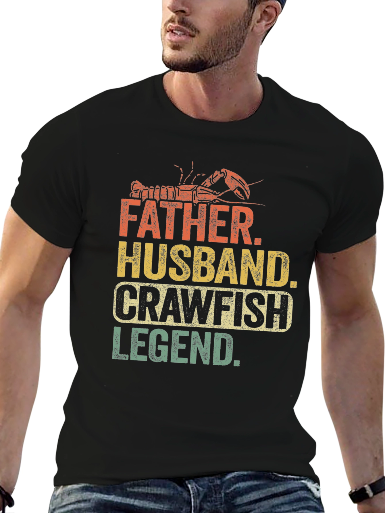 Father Husband Crawfish Legend T-Shirt