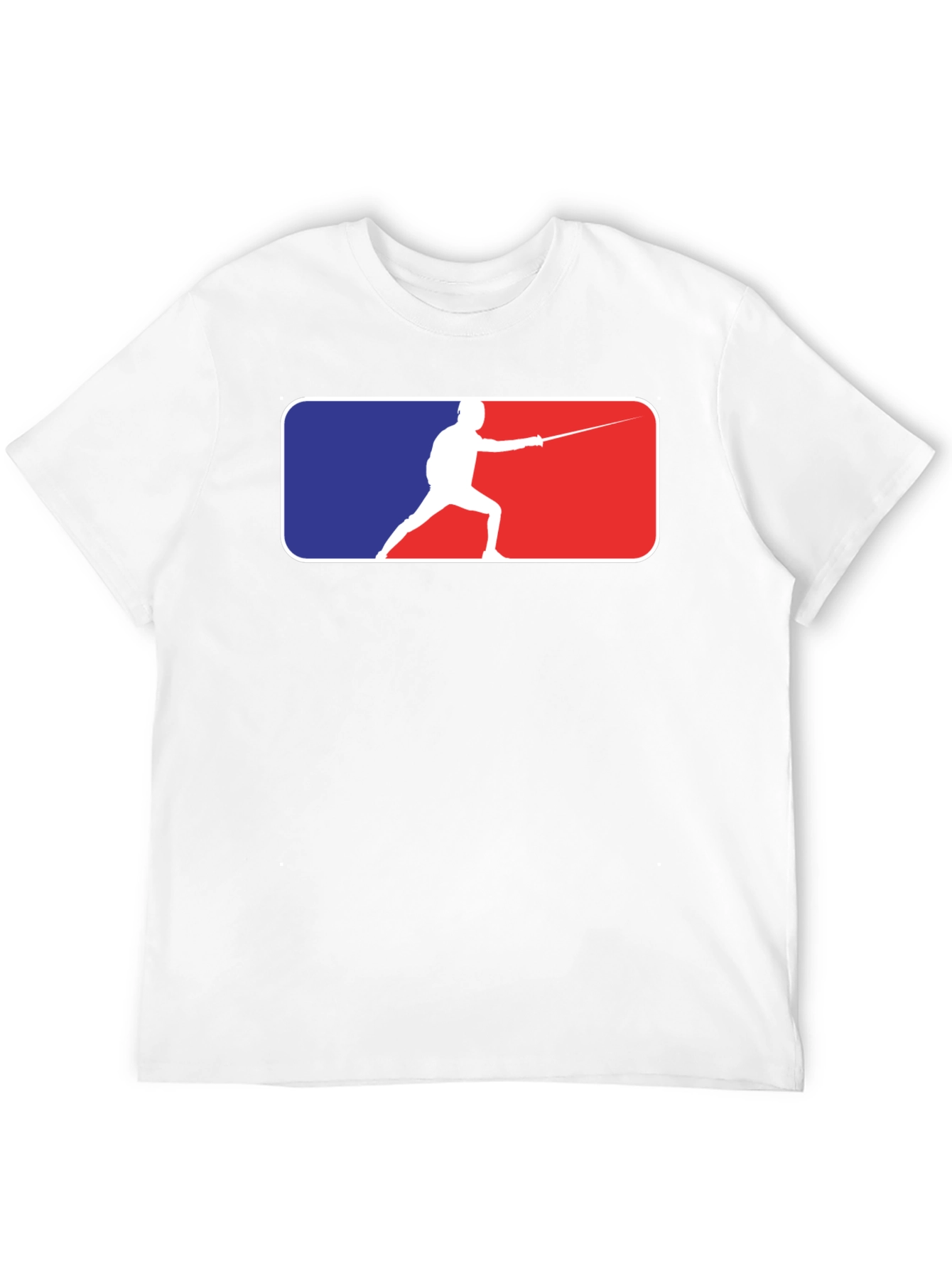 Fencing Silhouette Graphic Tee - Stylish Sport T-Shirt