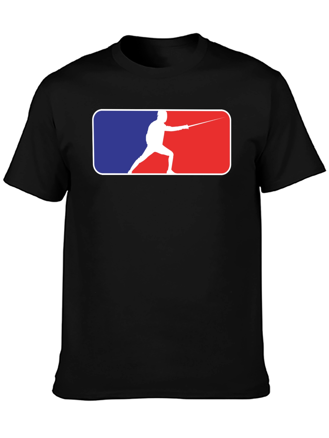 Fencing Silhouette Graphic Tee - Stylish Sport T-Shirt