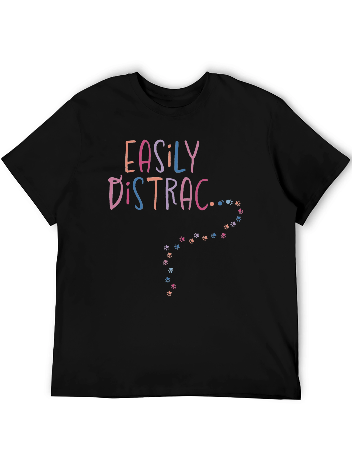 Easily Distracted Paw Print Tee