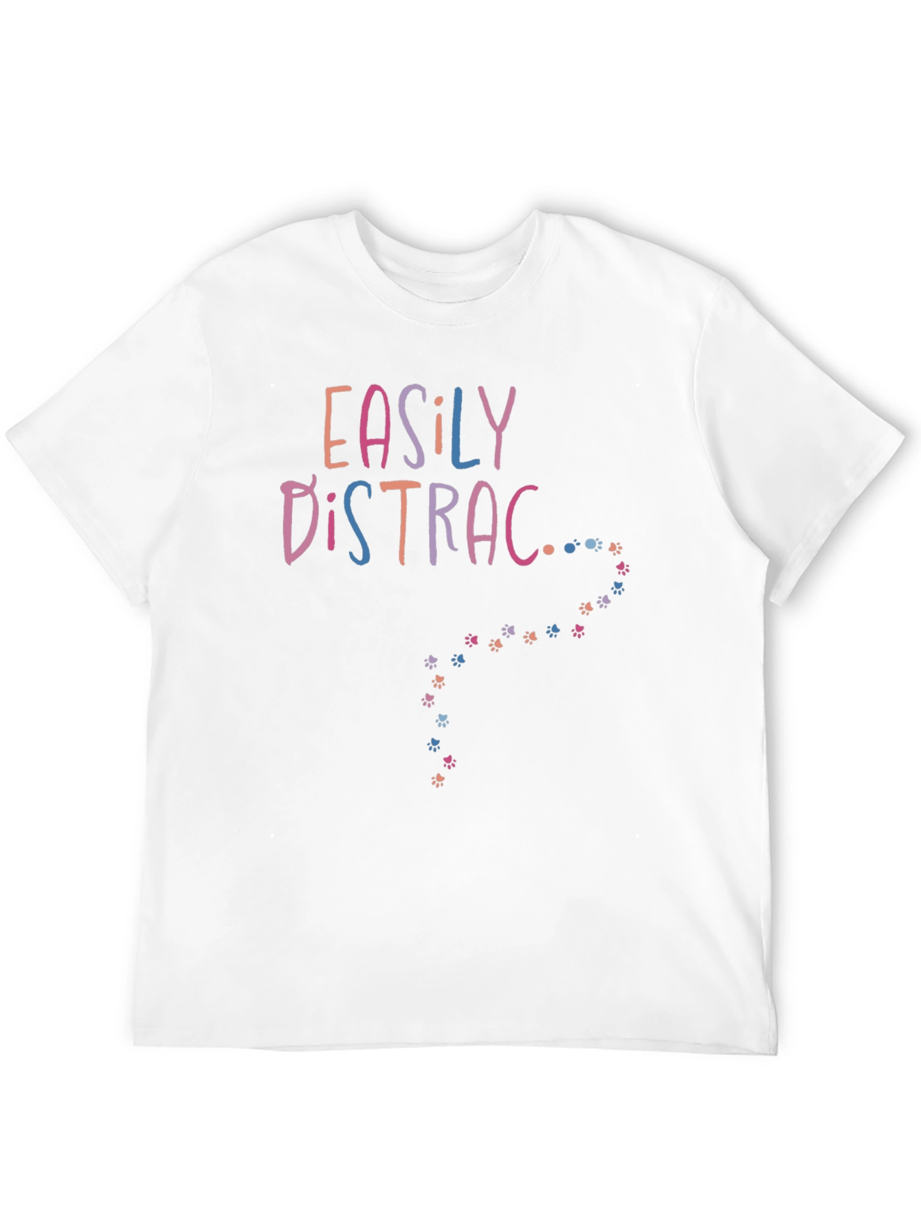 Easily Distracted Paw Print Tee