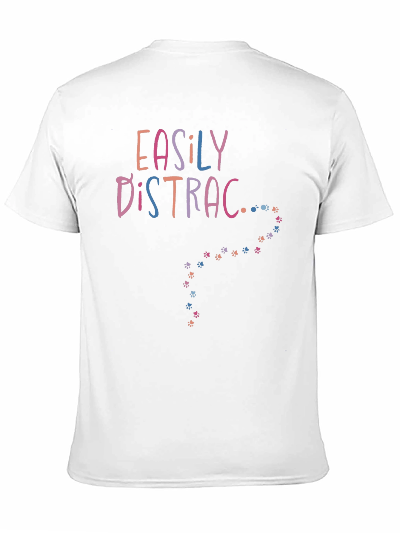 Easily Distracted Paw Print Tee