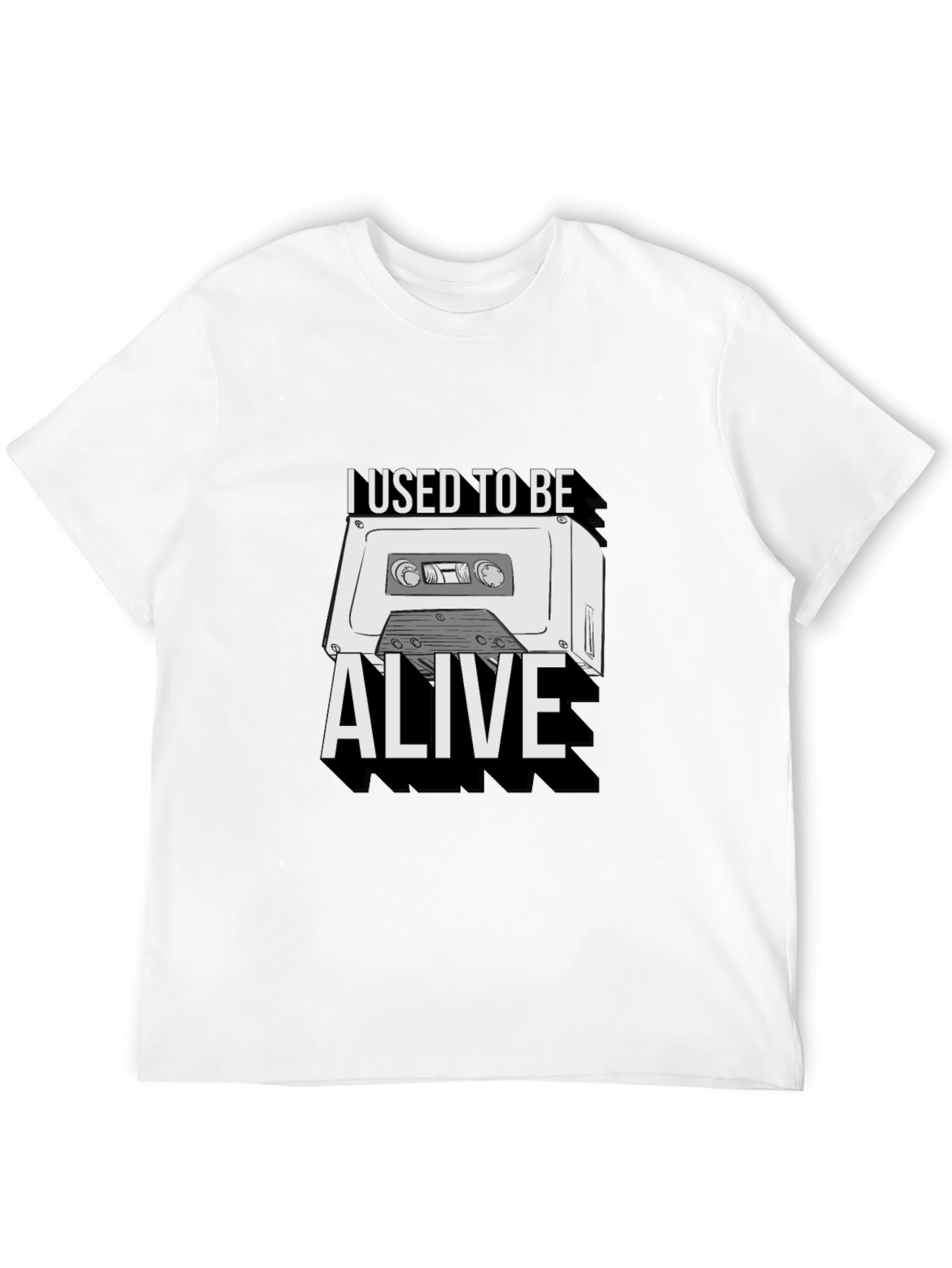 I Used To Be Alive Cassette Tape Graphic Tee
