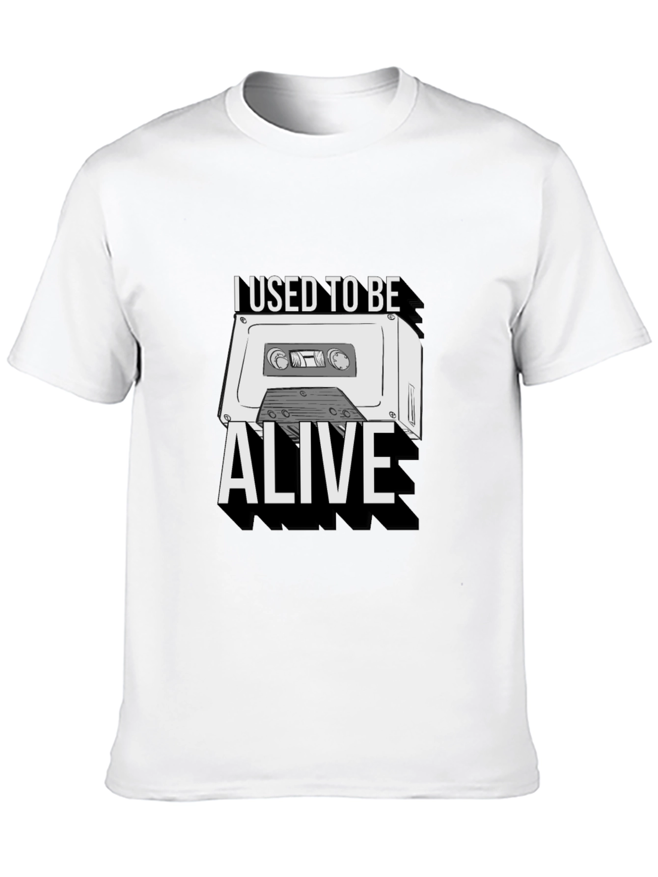 I Used To Be Alive Cassette Tape Graphic Tee