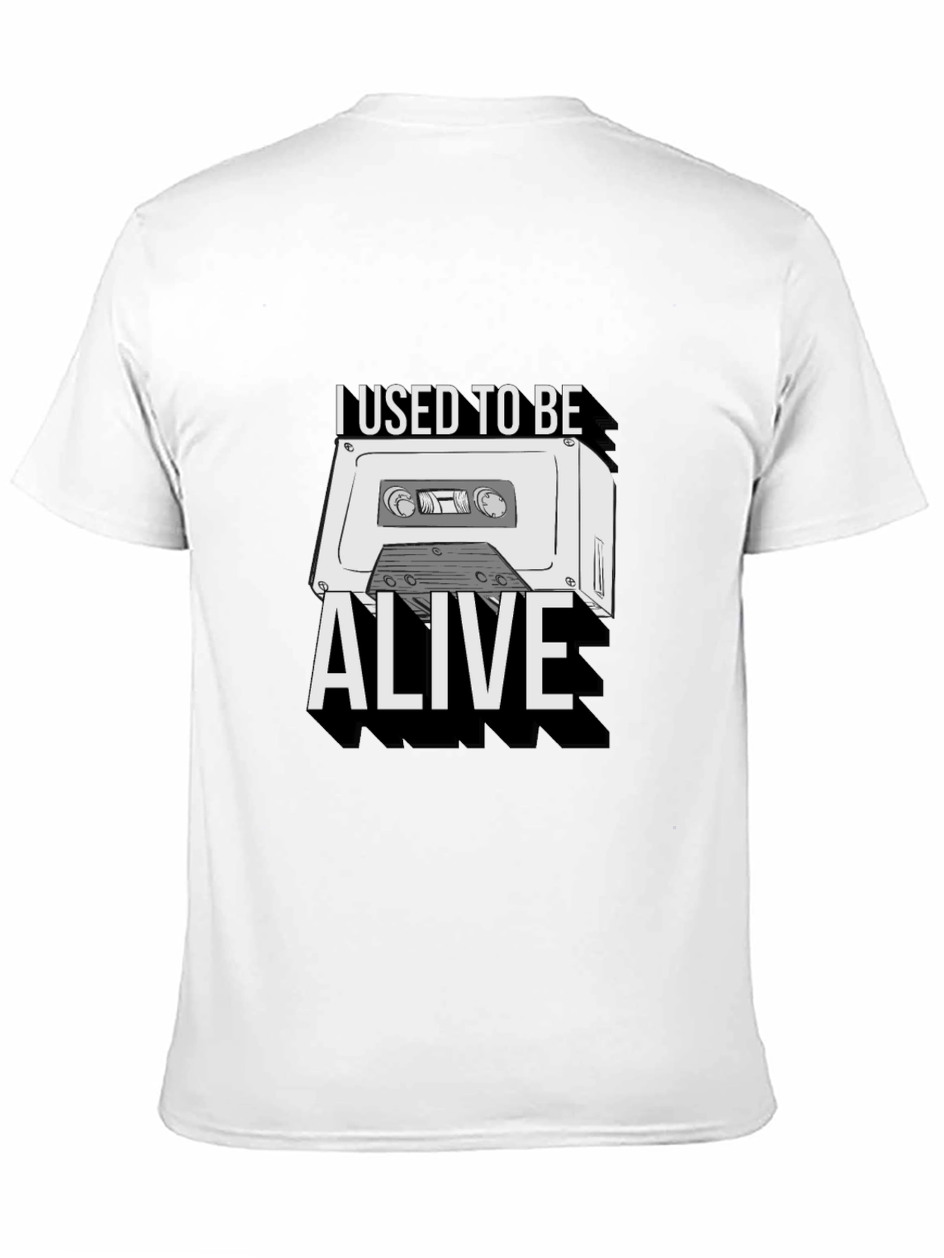 I Used To Be Alive Cassette Tape Graphic Tee