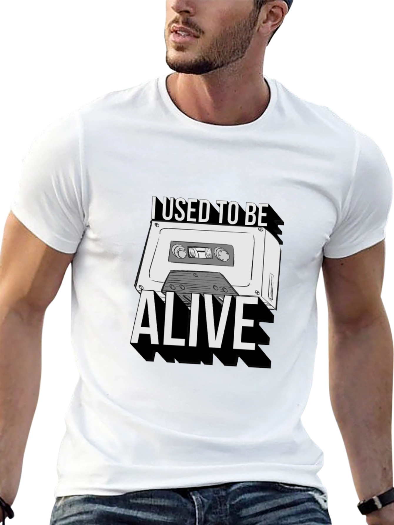 I Used To Be Alive Cassette Tape Graphic Tee