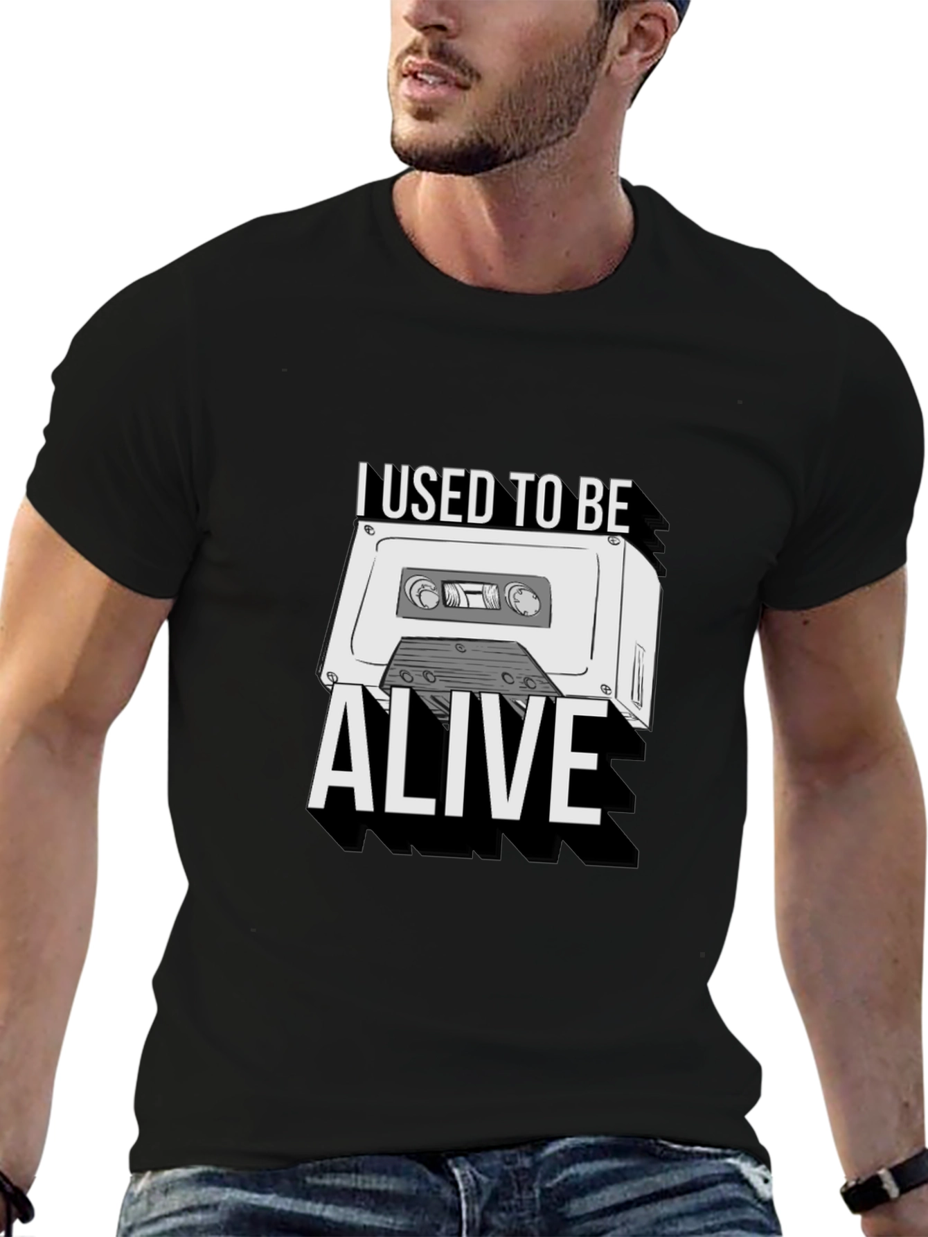 I Used To Be Alive Cassette Tape Graphic Tee