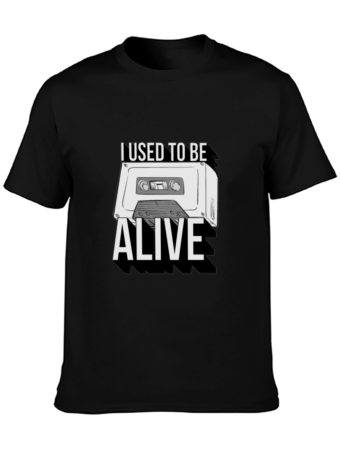 I Used To Be Alive Cassette Tape Graphic Tee