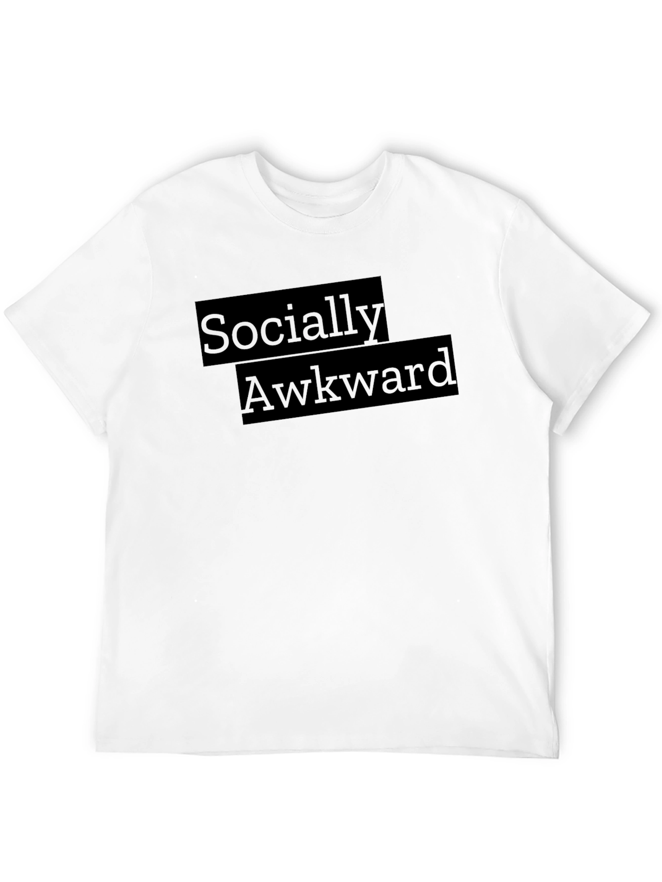 Socially Awkward Graphic Tee - Soft Black T-Shirt