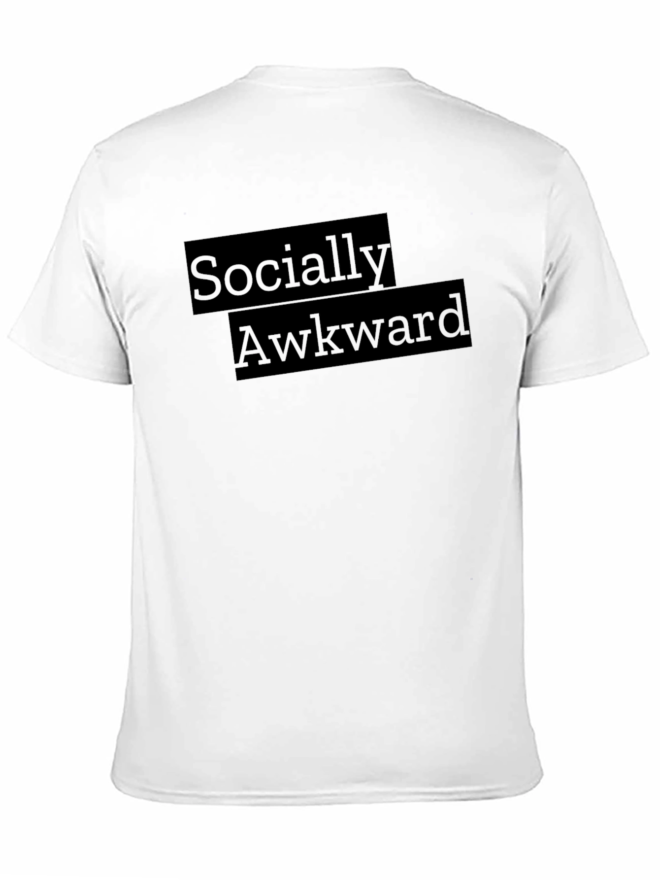 Socially Awkward Graphic Tee - Soft Black T-Shirt