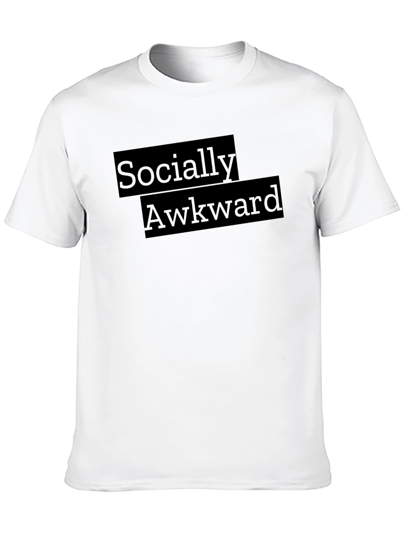 Socially Awkward Graphic Tee - Soft Black T-Shirt