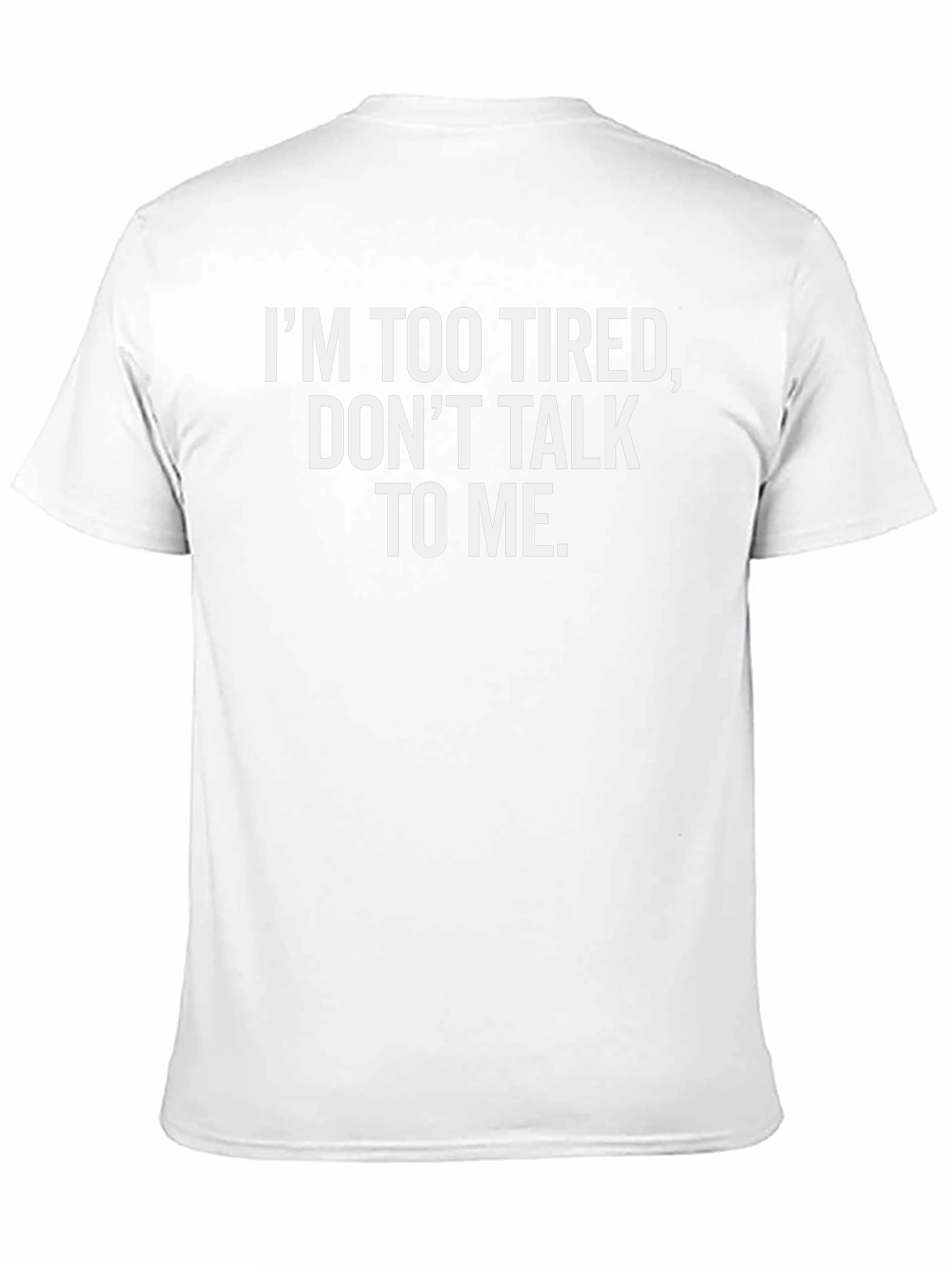 Im Too Tired Graphic T-Shirt - Black