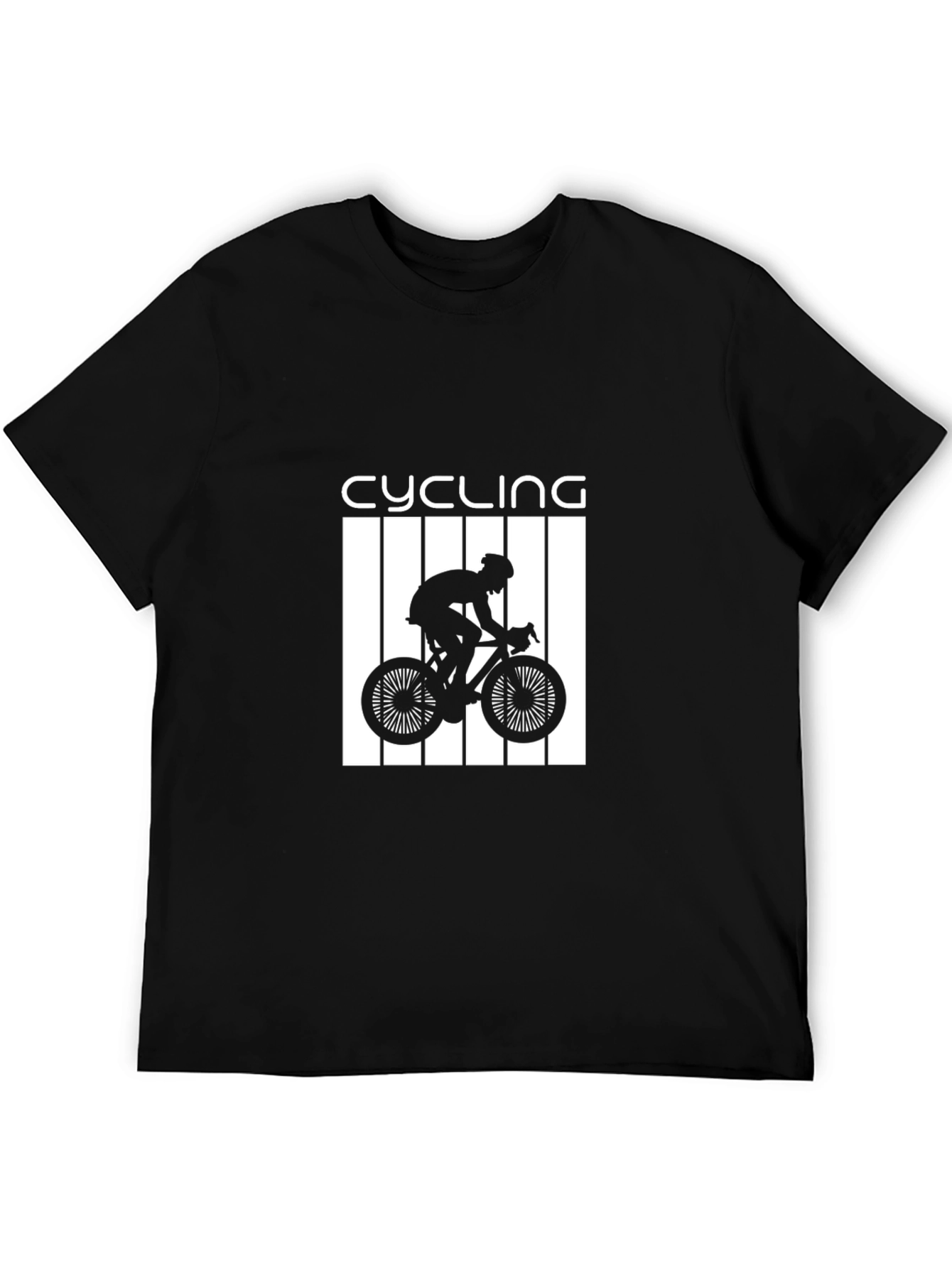 Black Cycling Graphic Tee
