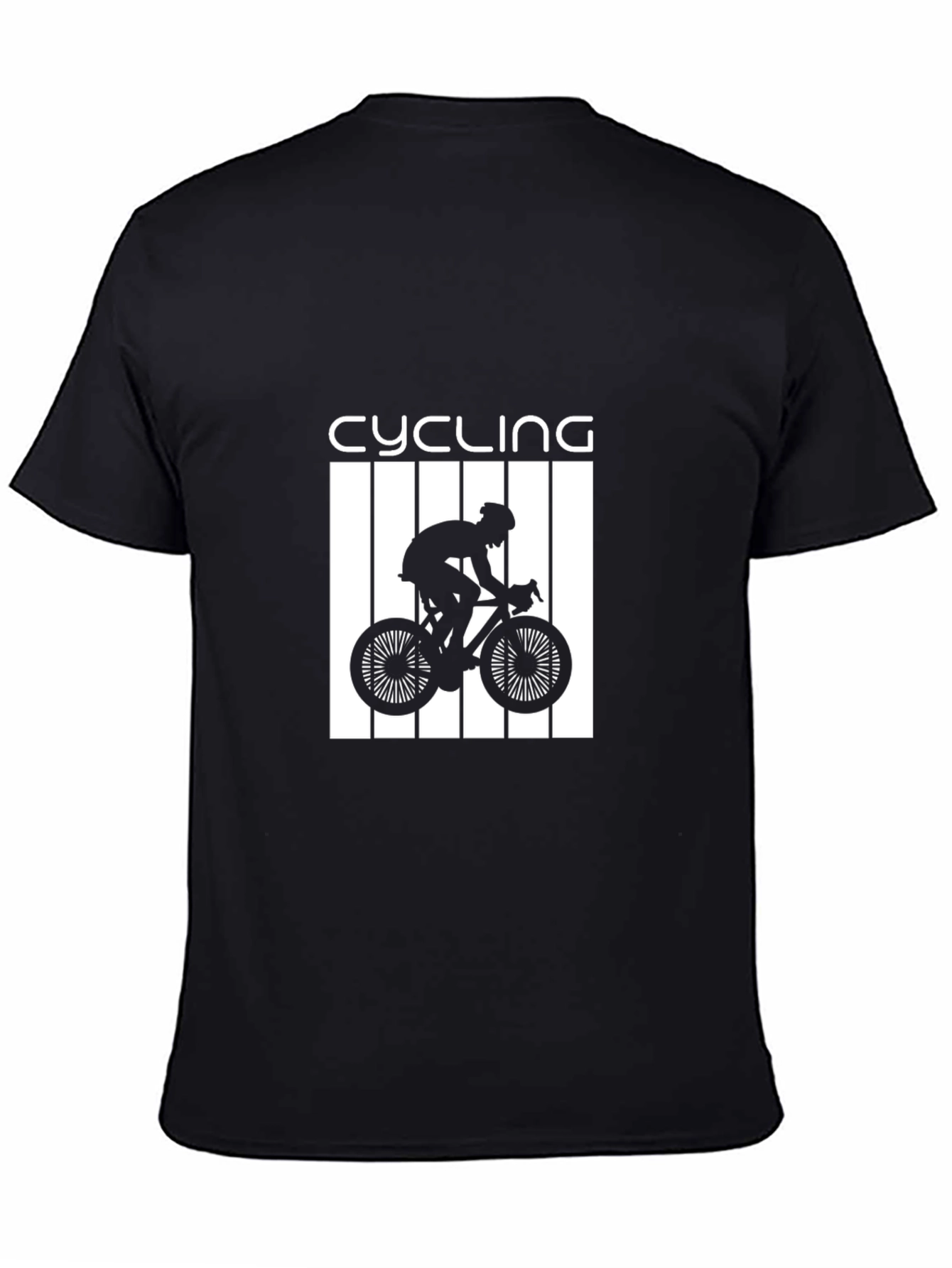Black Cycling Graphic Tee