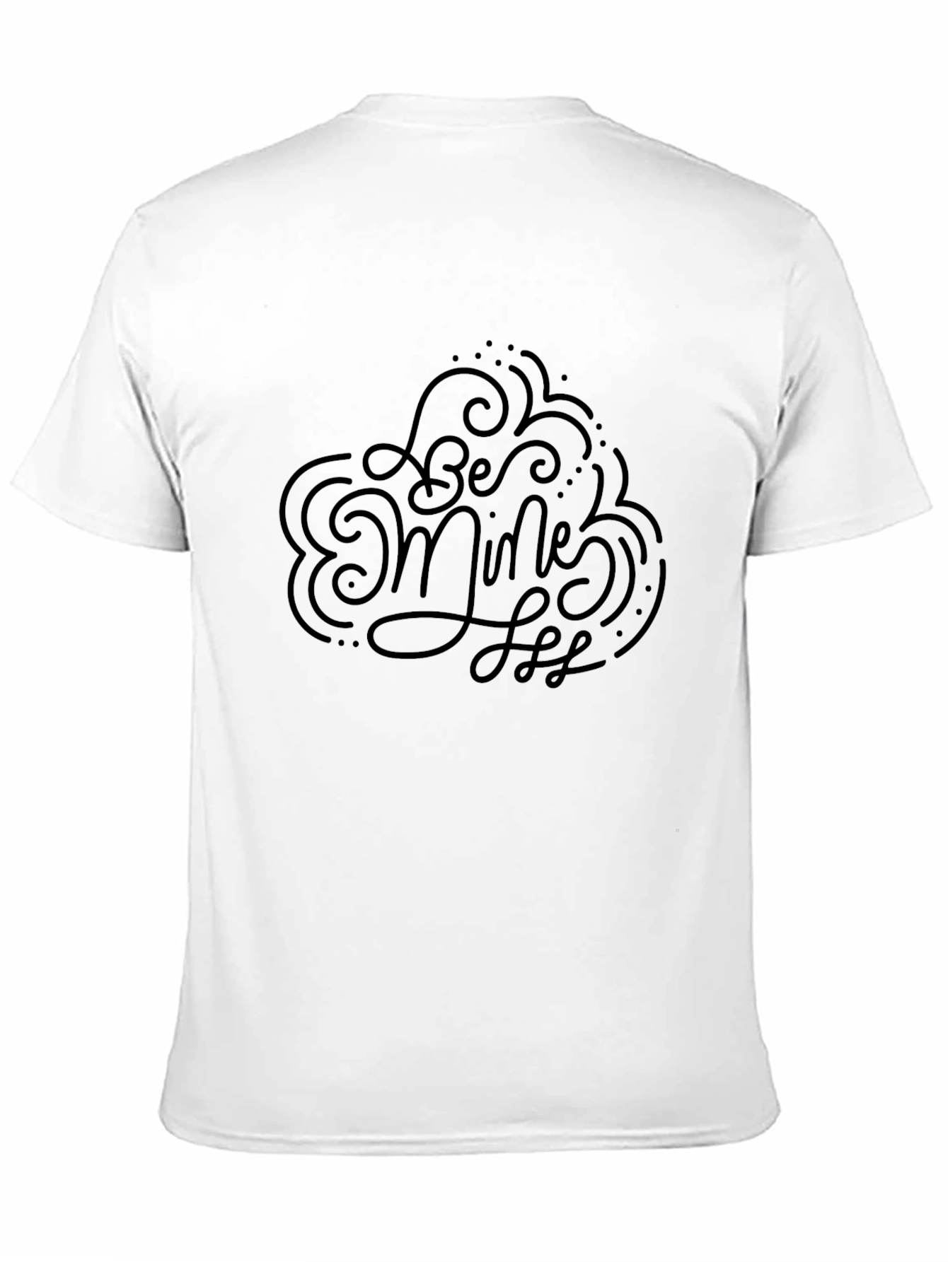 Be Mine Tee - Black Graphic Valentines Day T-Shirt