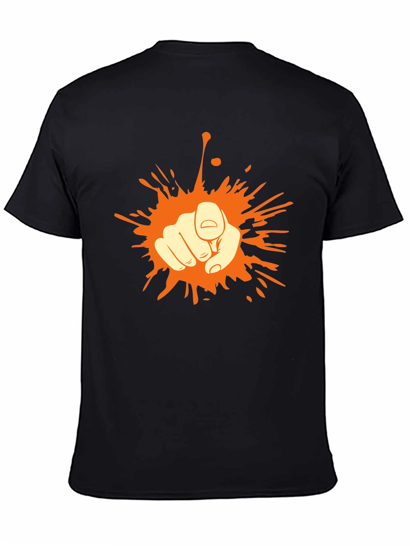 Bold Graphic Print Black T-Shirt