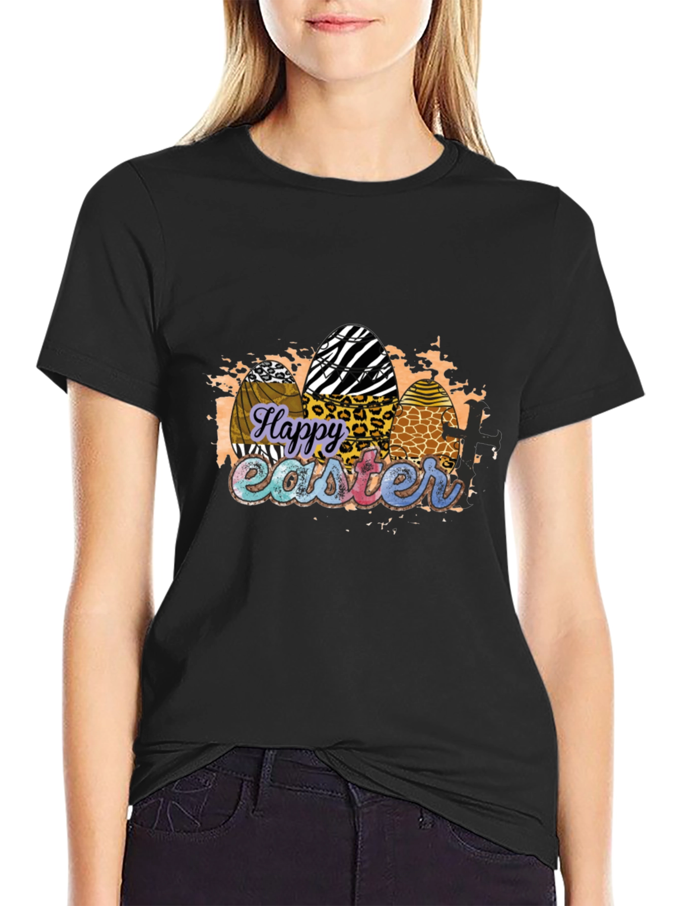 Happy Easter Animal Print Eggs T-Shirt