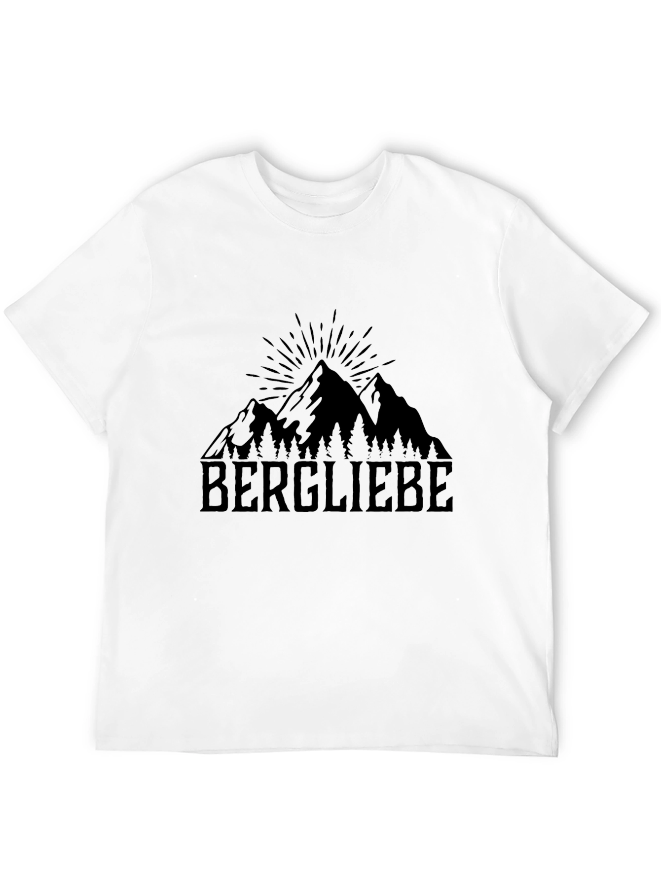 Bergliebe Mountain Graphic Tee - Black