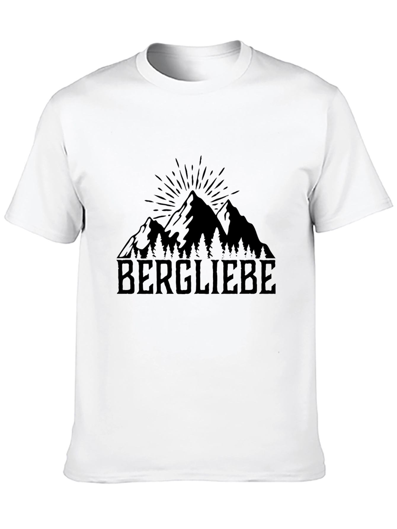 Bergliebe Mountain Graphic Tee - Black