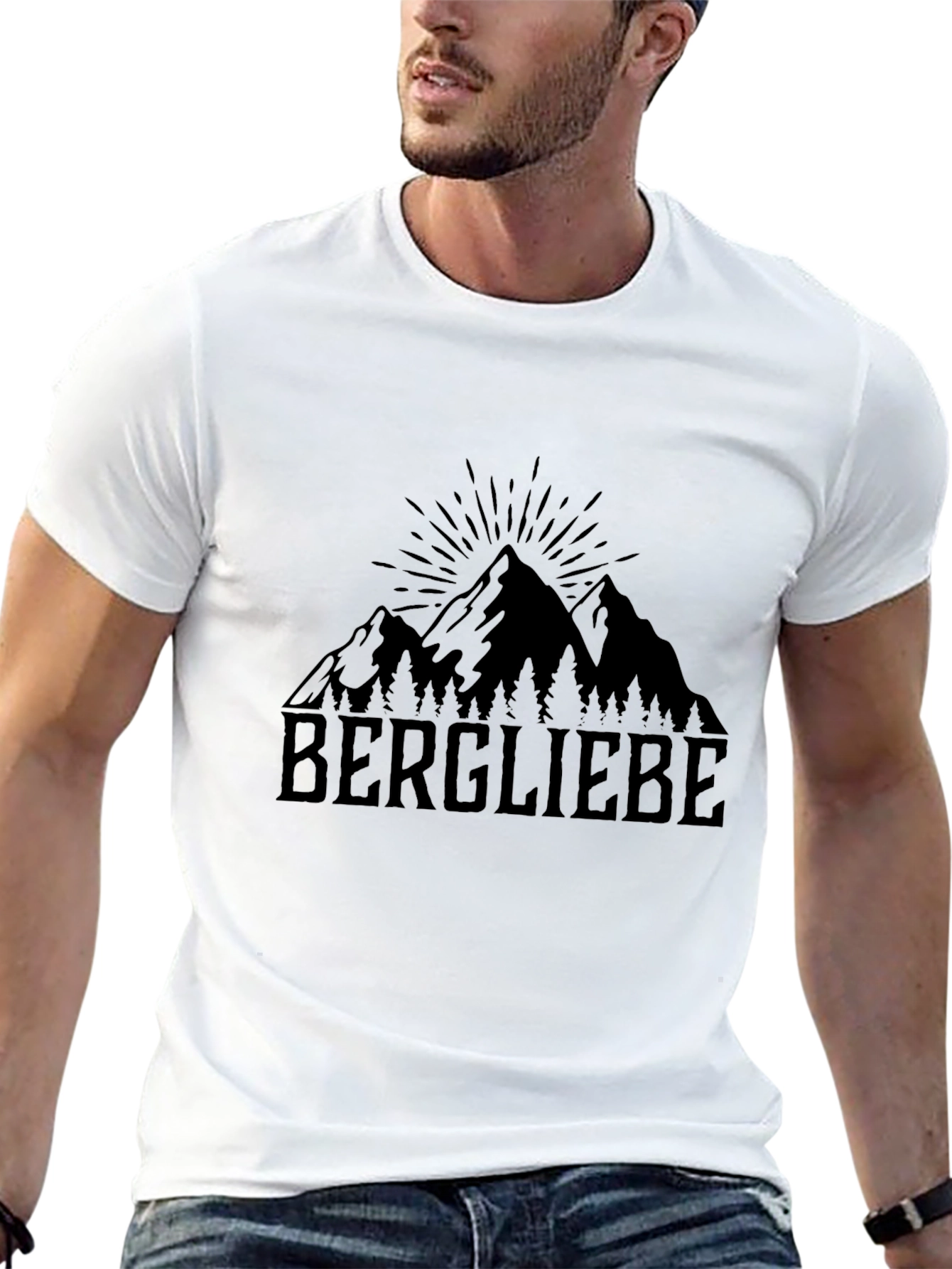 Bergliebe Mountain Graphic Tee - Black