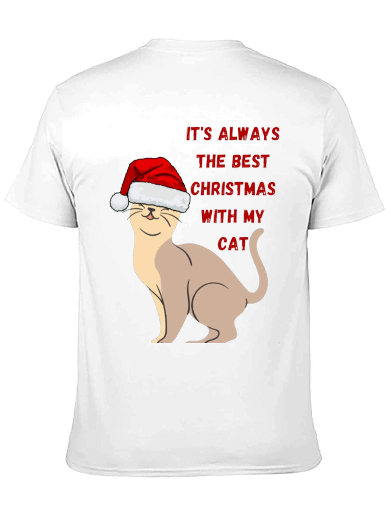 Festive Cat Christmas T-Shirt