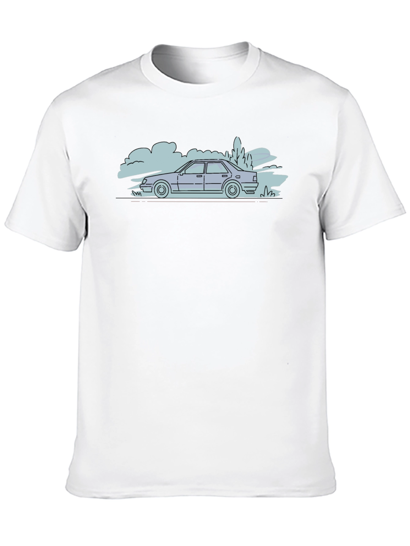 Cool Car Outline T-Shirt