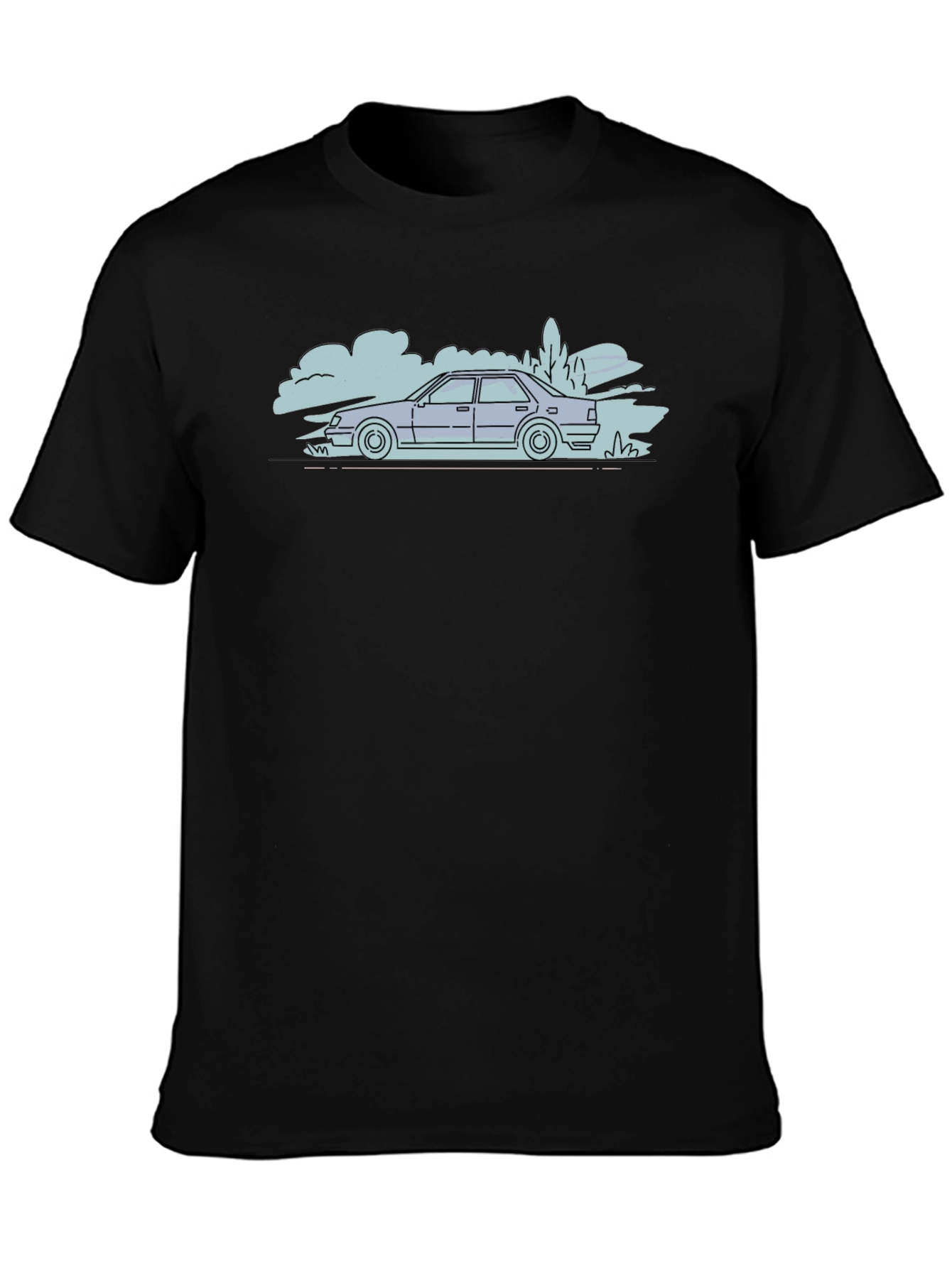 Cool Car Outline T-Shirt