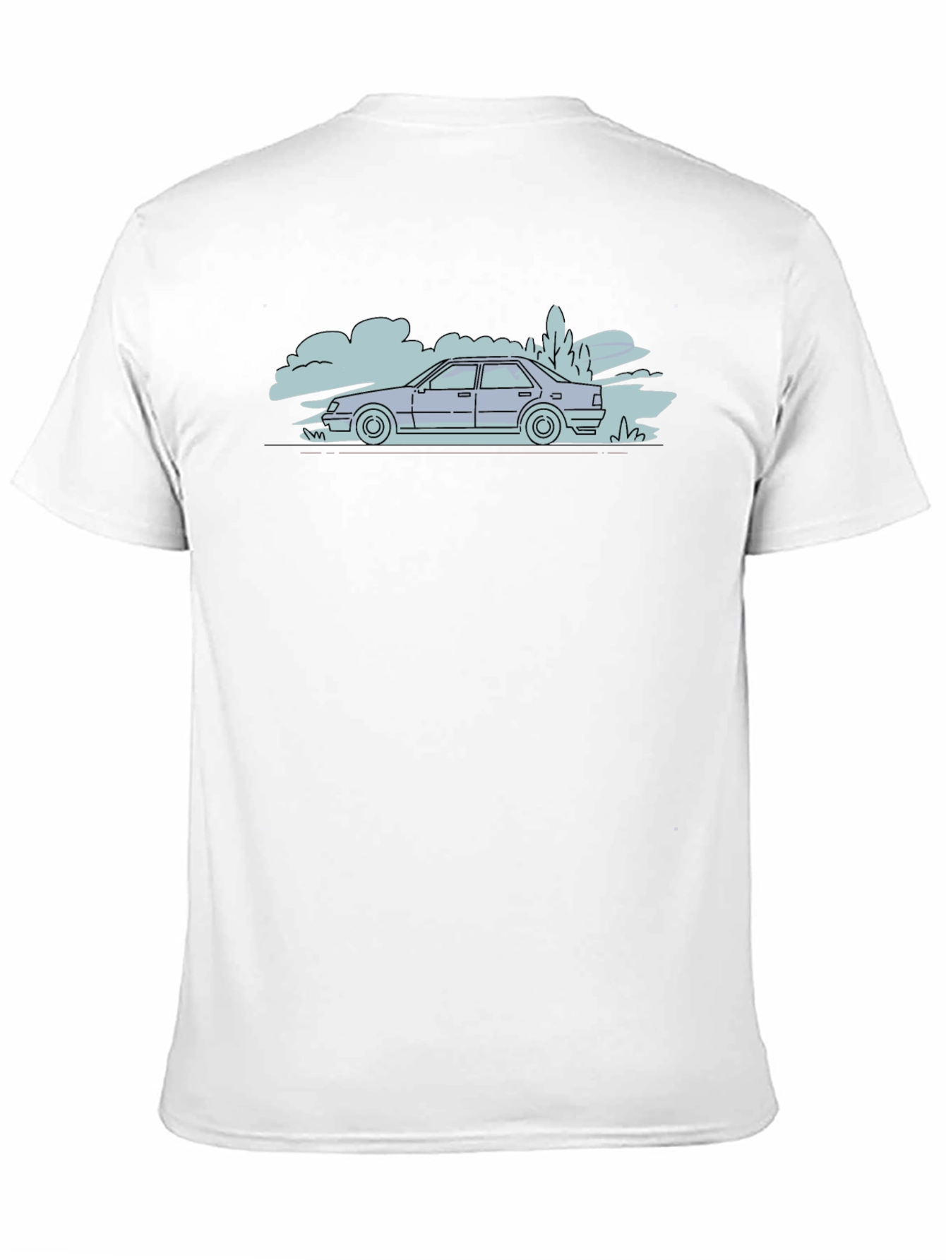 Cool Car Outline T-Shirt
