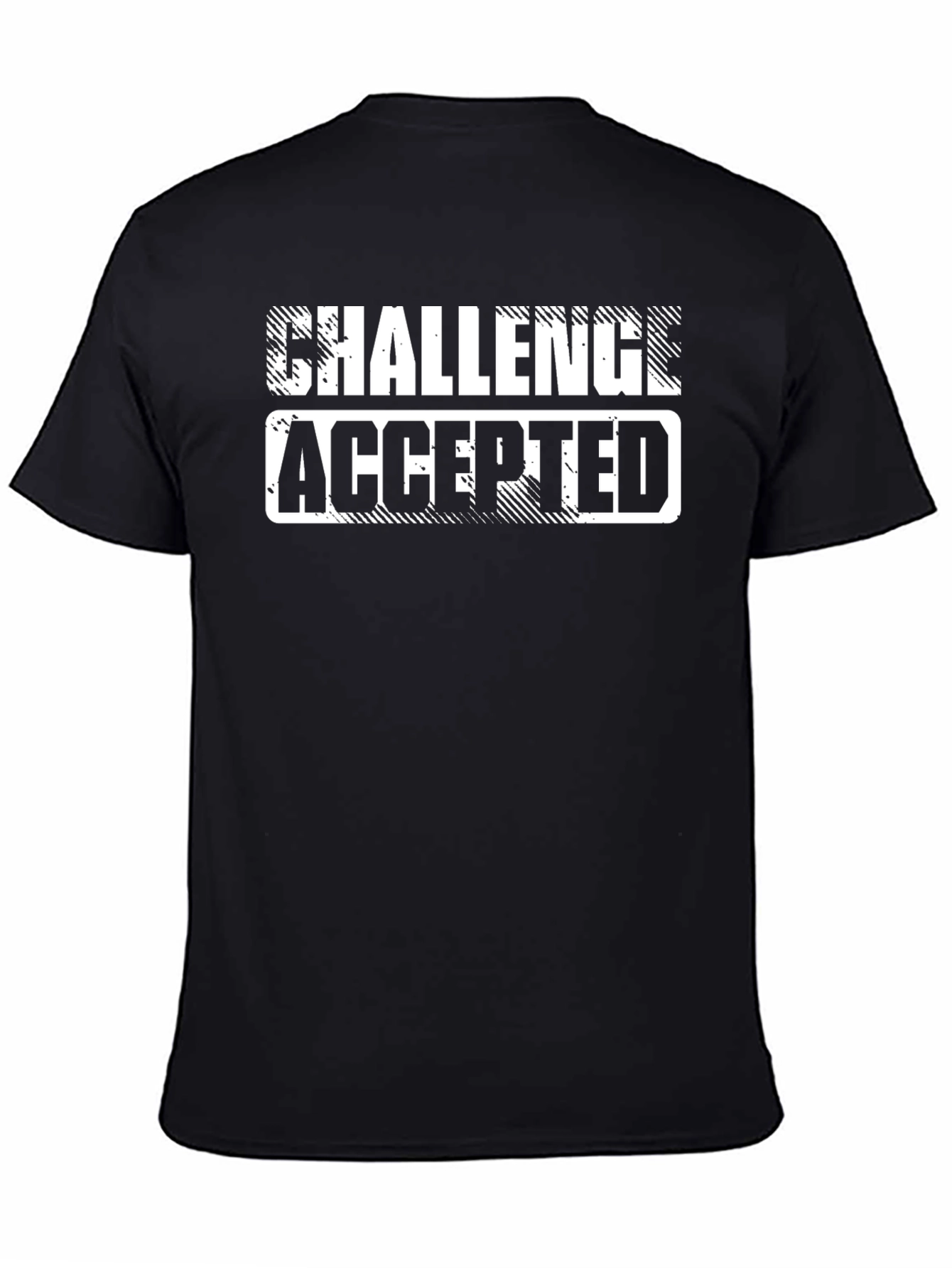 Challenge Accepted Graphic Tee - Black
