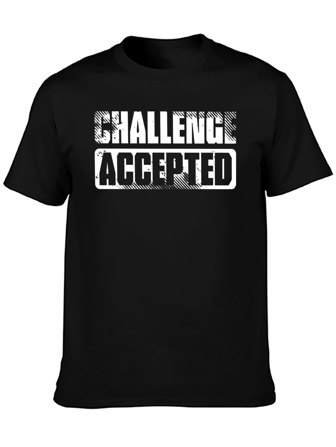 Challenge Accepted Graphic Tee - Black