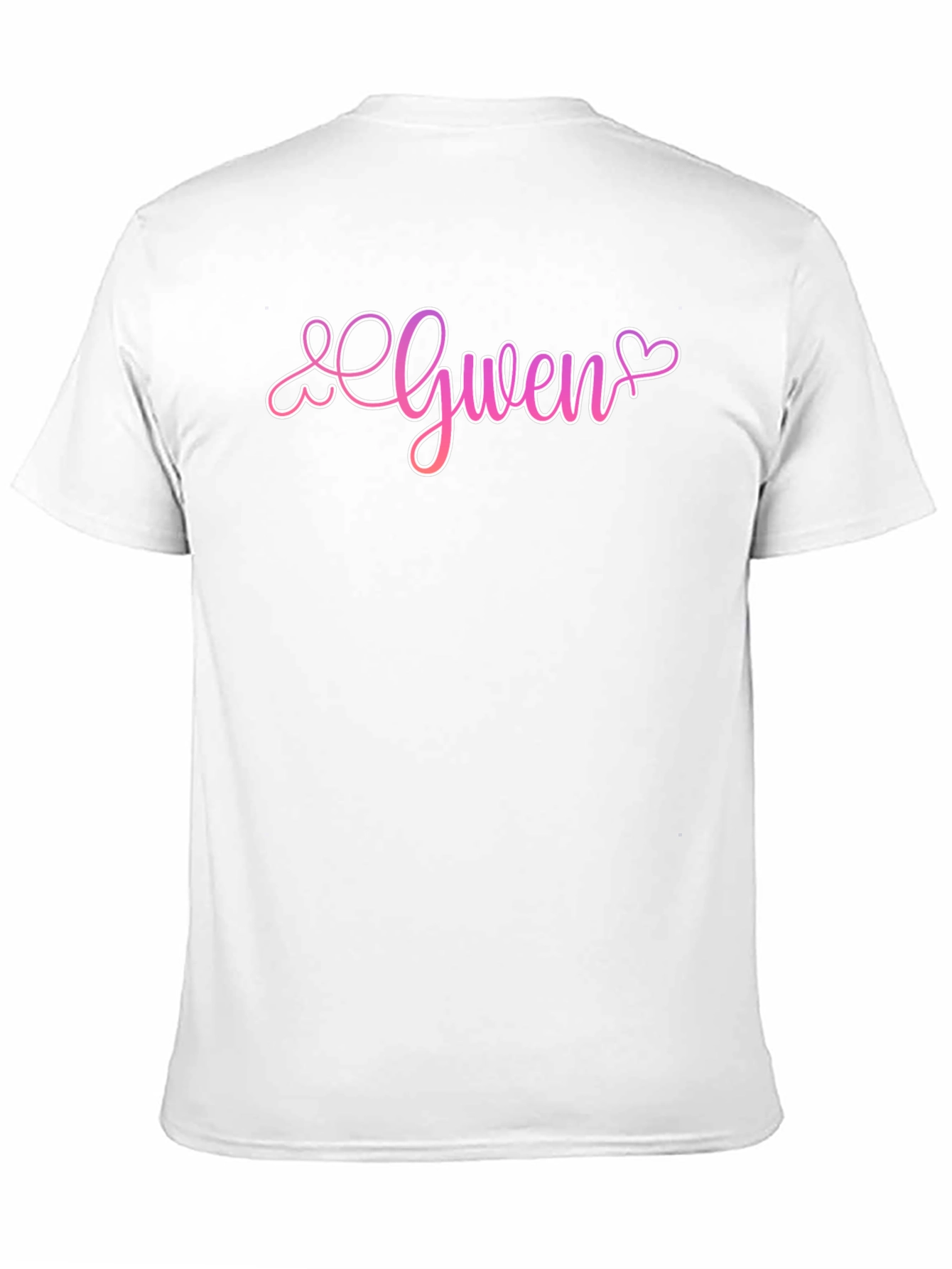 Gwen Heart Script Black T-Shirt