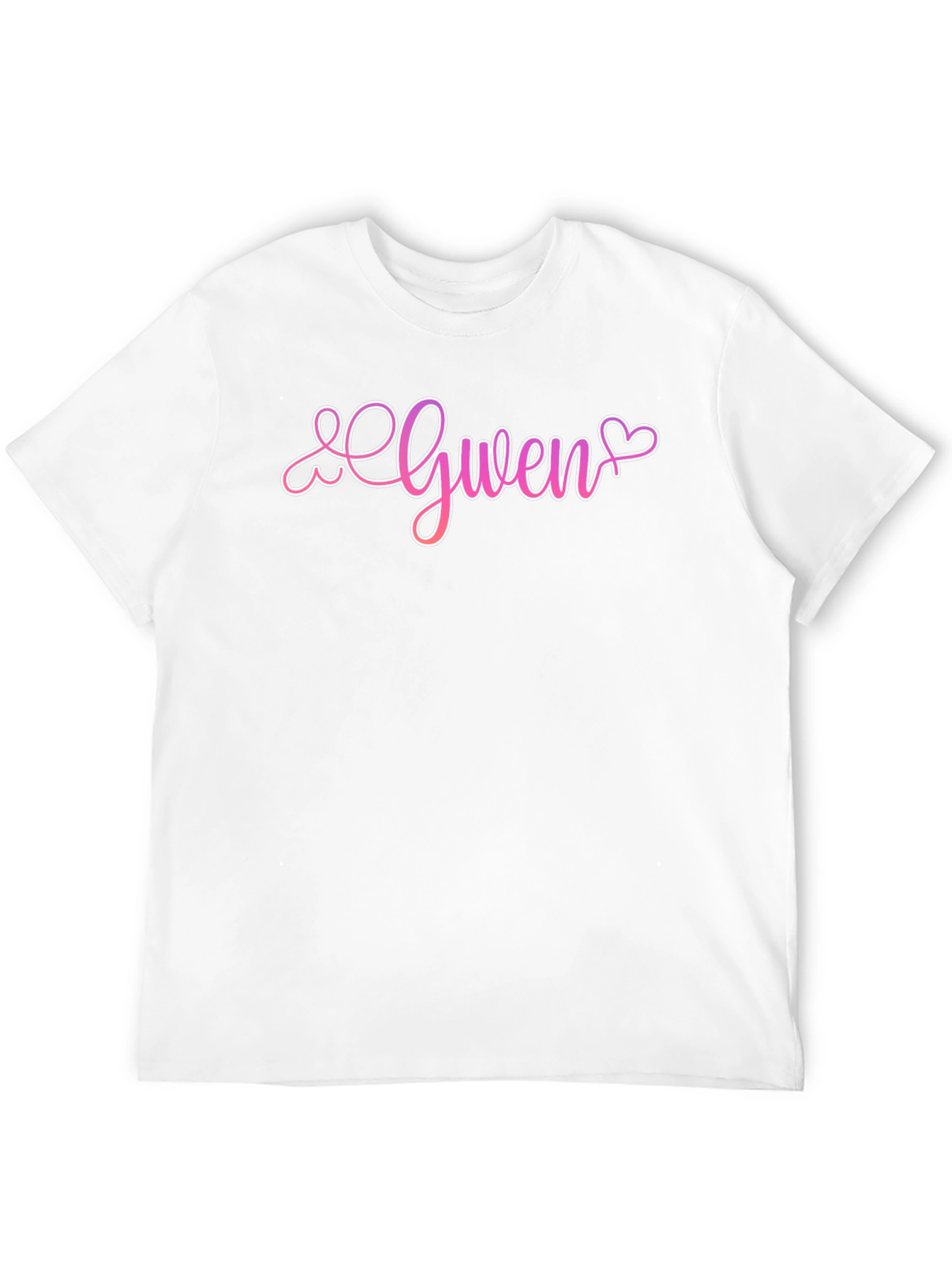 Gwen Heart Script Black T-Shirt