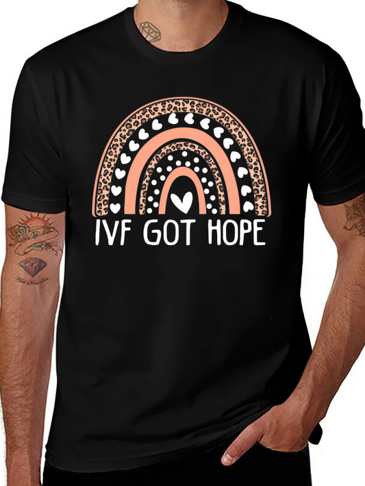 IVF Got Hope Rainbow Graphic T-Shirt