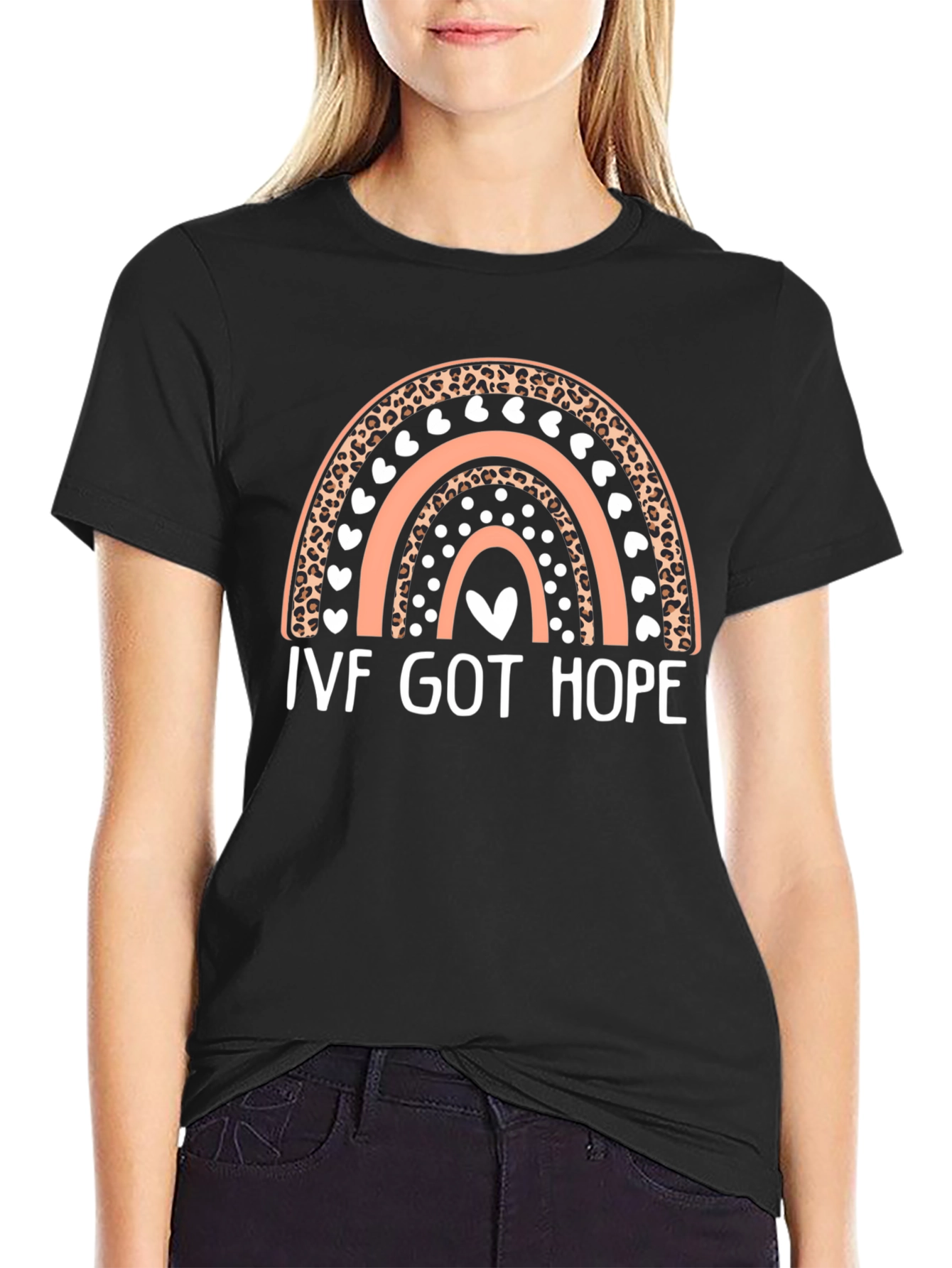 IVF Got Hope Rainbow Graphic T-Shirt