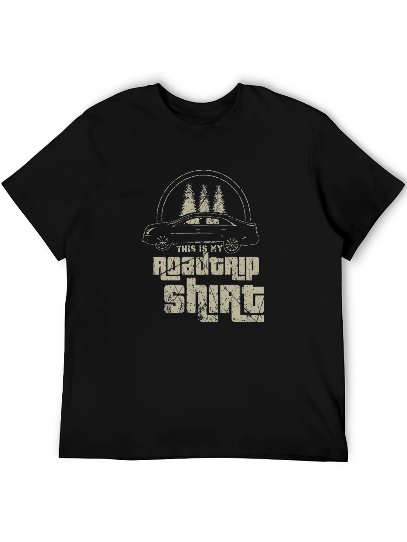 Road Trip Shirt - Car and Trees Graphic Tee