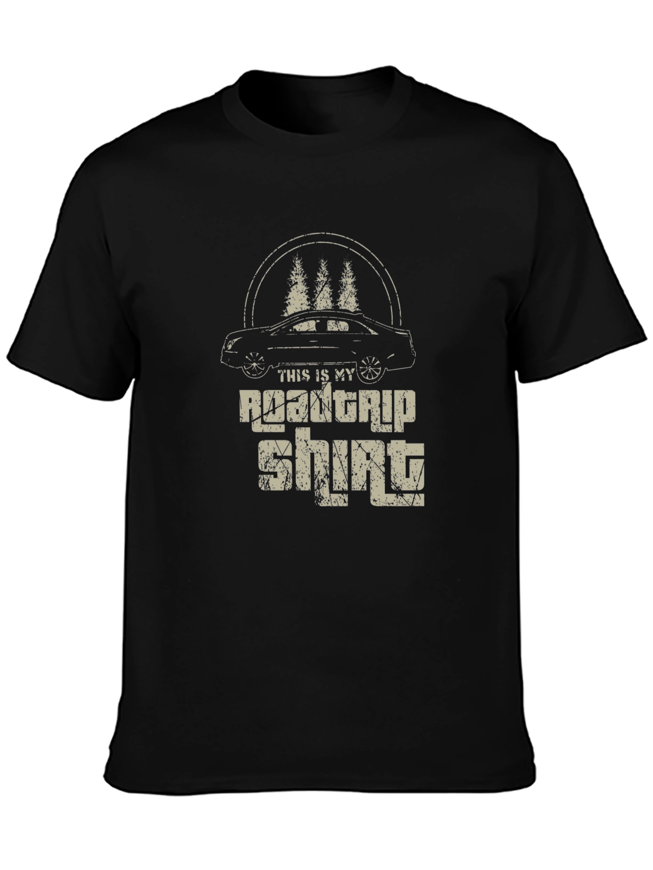Road Trip Shirt - Car and Trees Graphic Tee