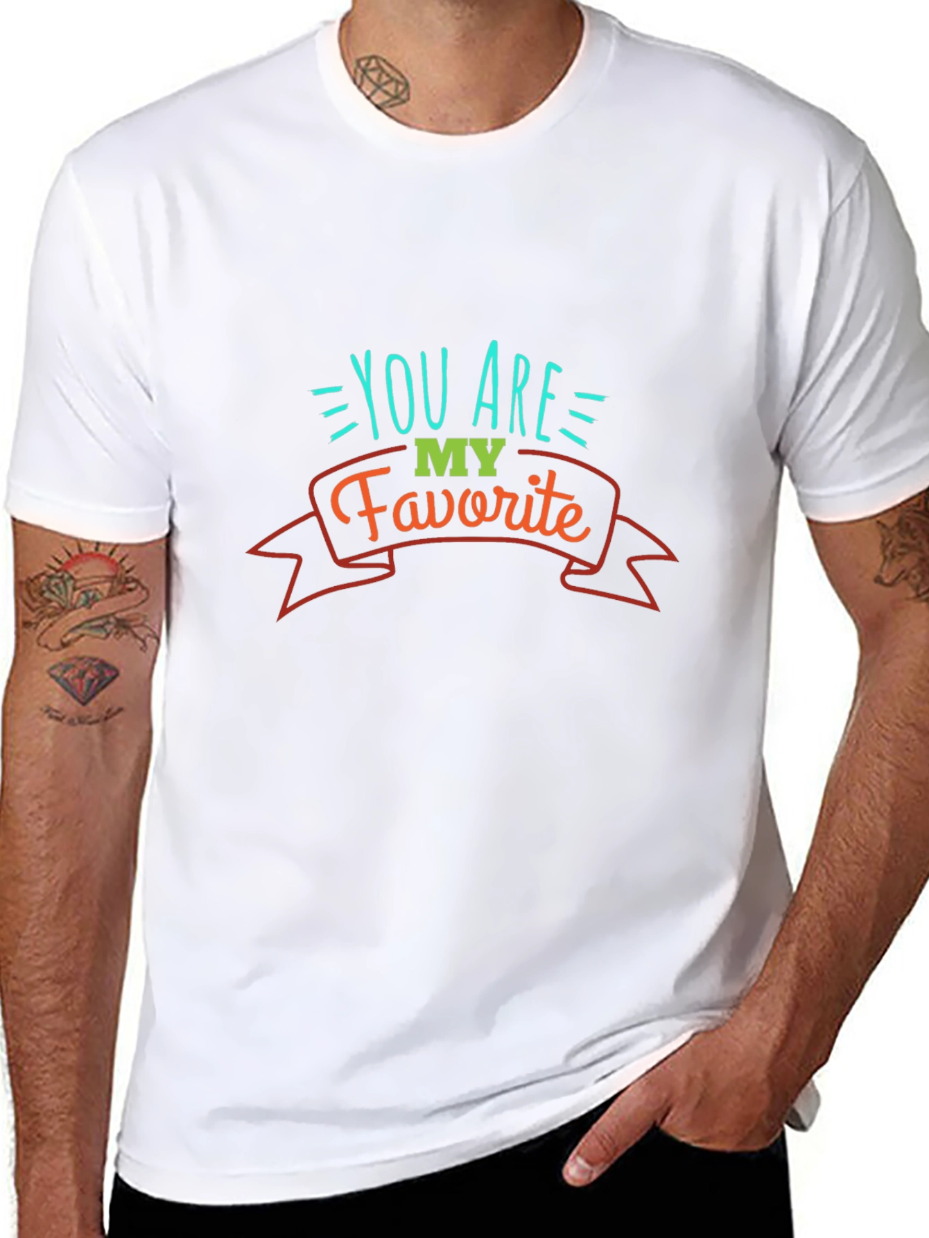 You are my favorite Mens Black T-Shirt
