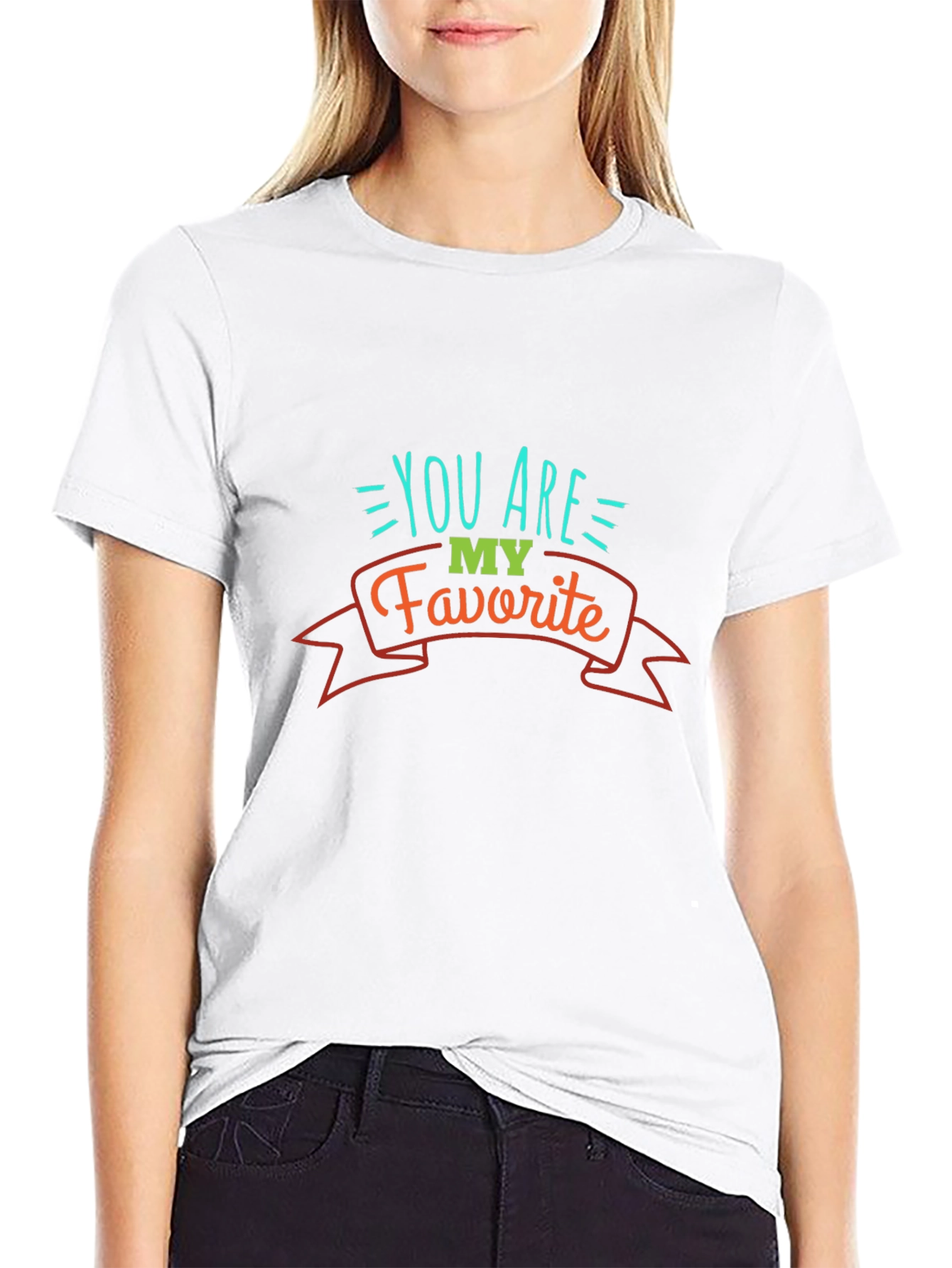 You are my favorite Mens Black T-Shirt