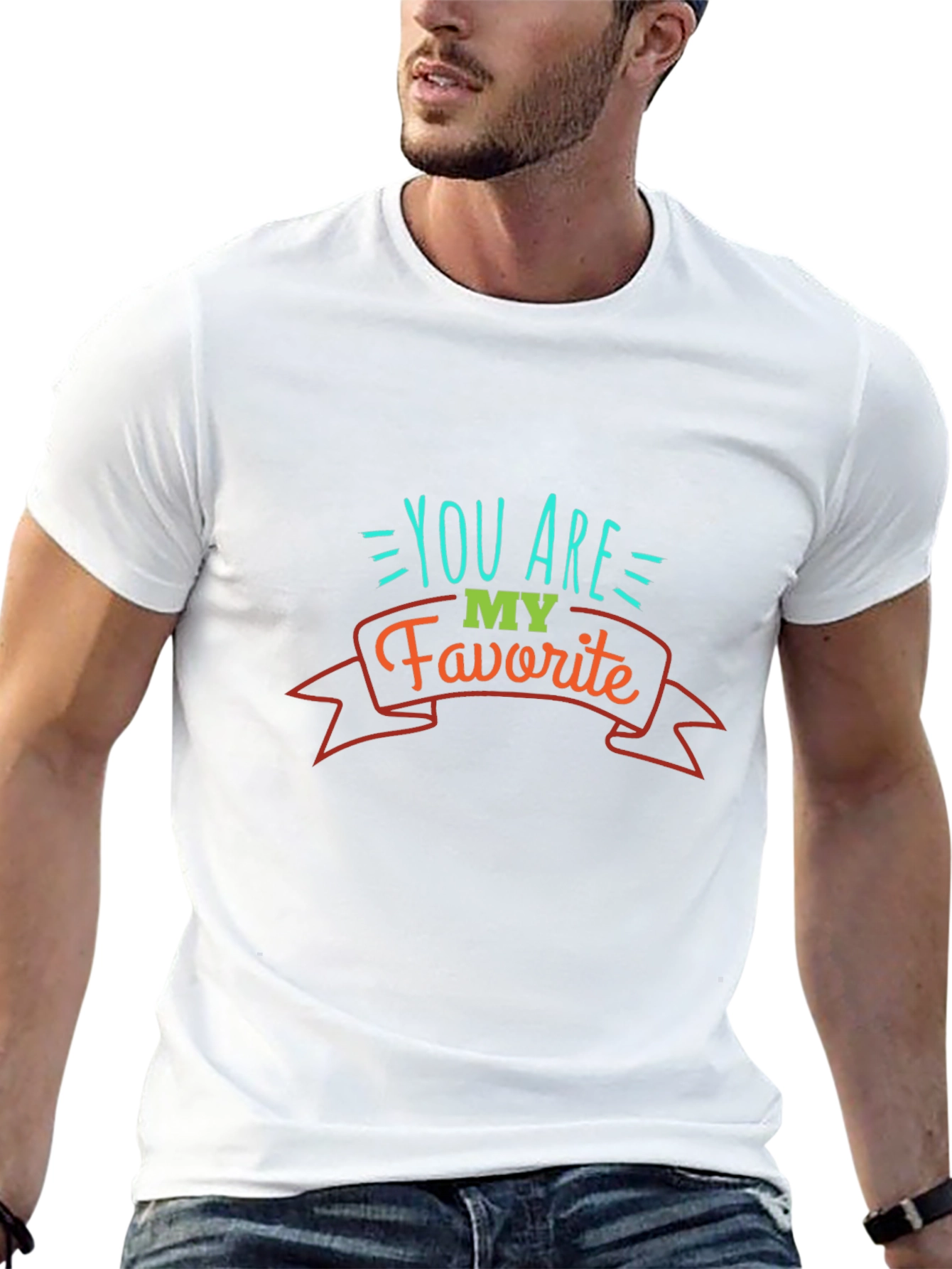You are my favorite Mens Black T-Shirt