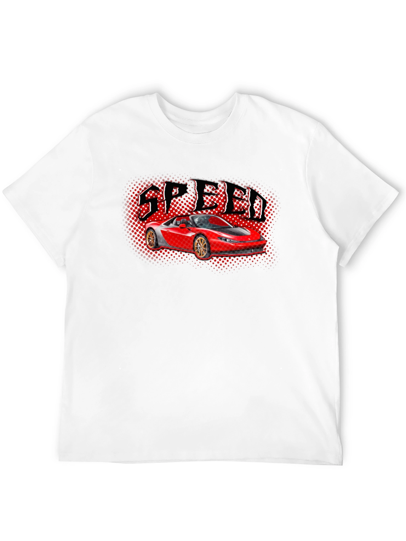 Speed Car Graphic T-Shirt - Black