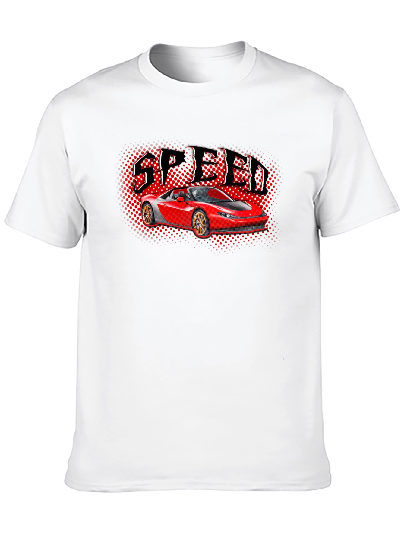 Speed Car Graphic T-Shirt - Black
