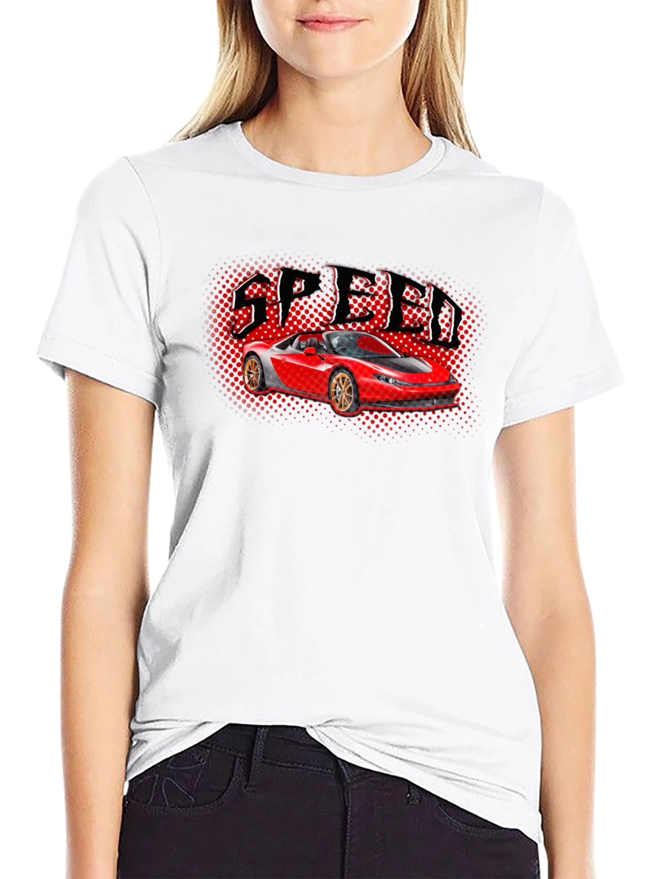 Speed Car Graphic T-Shirt - Black